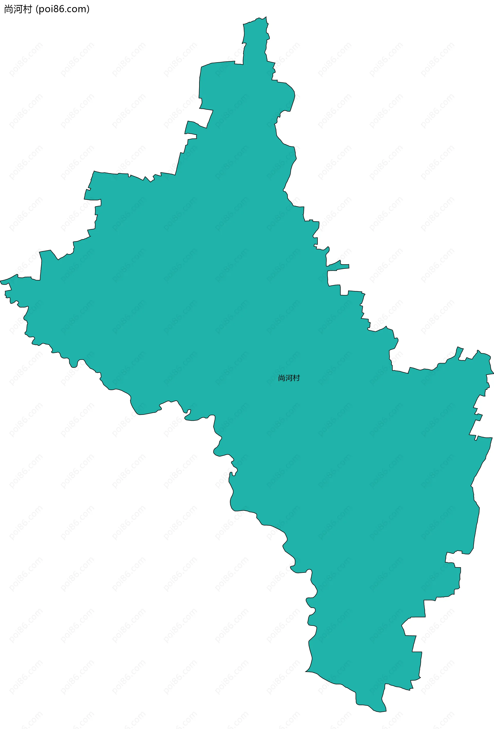 尚河村边界地图