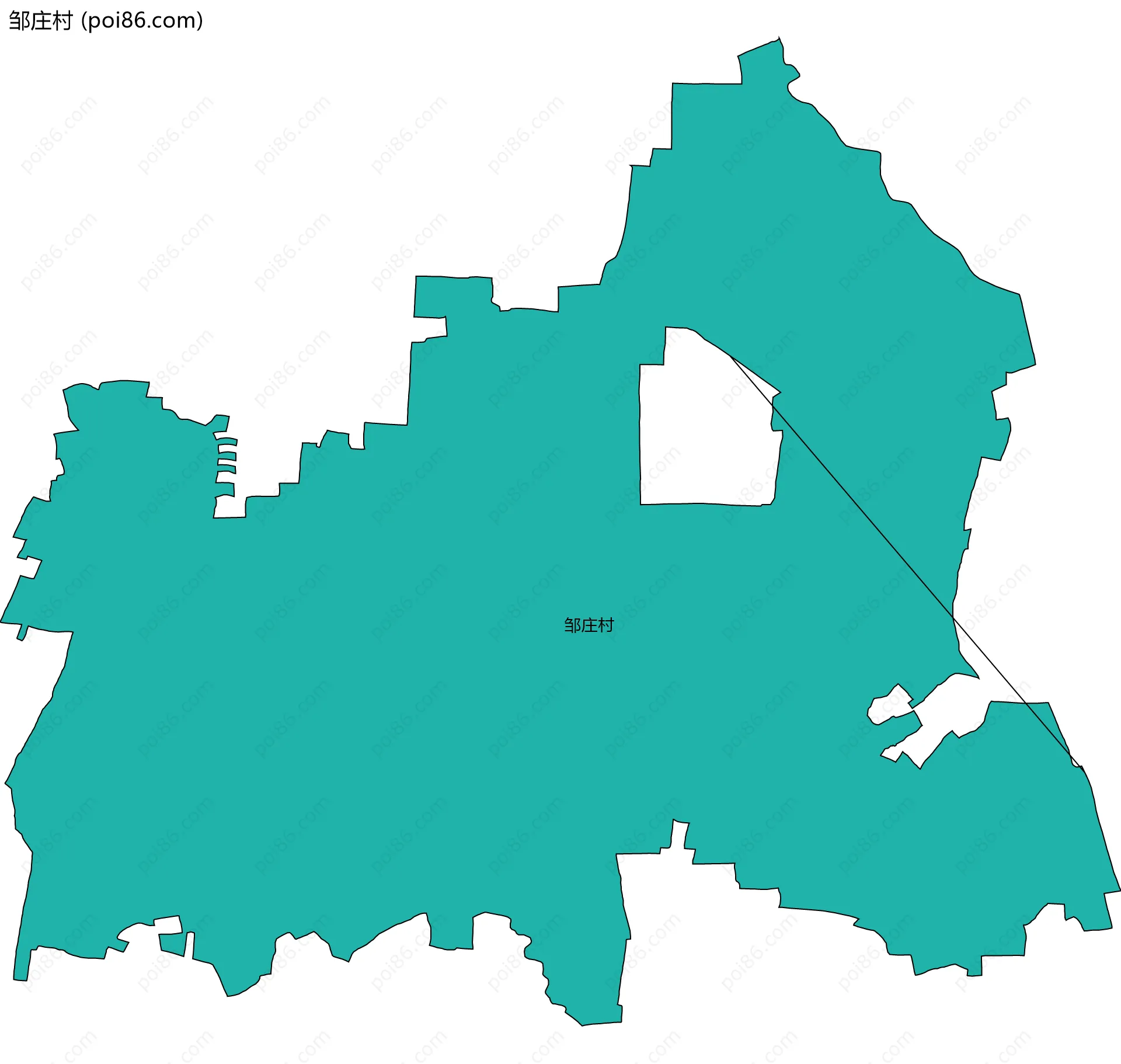 邹庄村边界地图