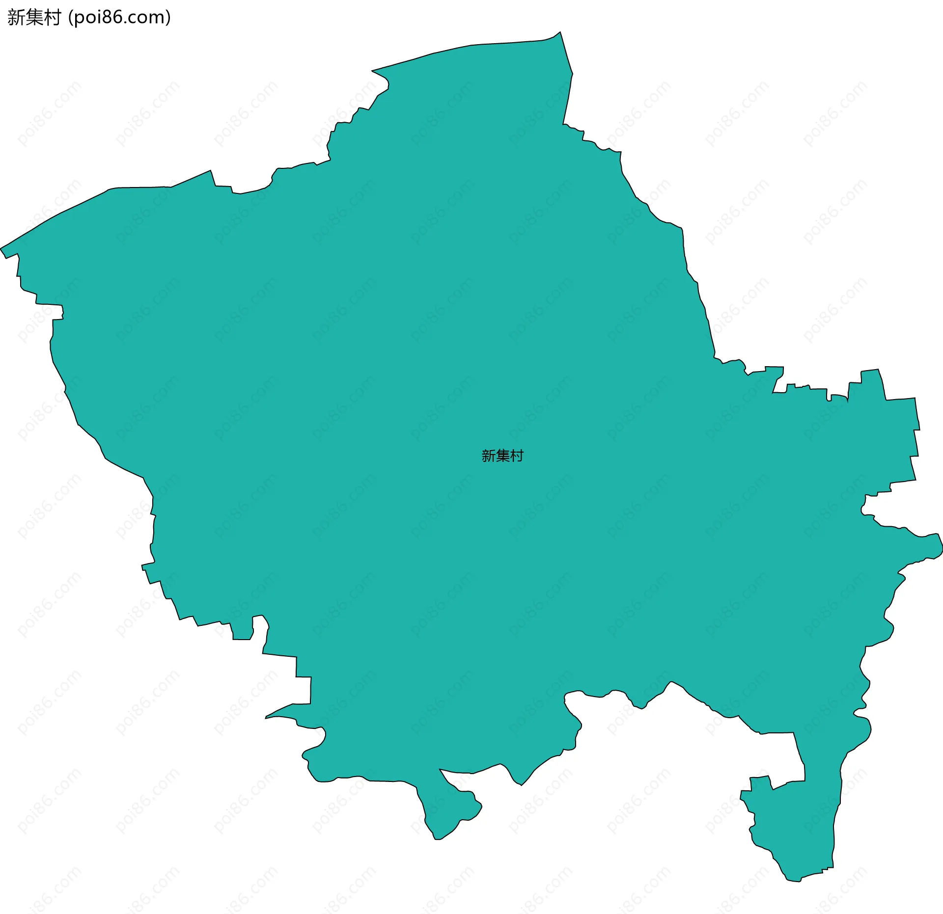 新集村边界地图