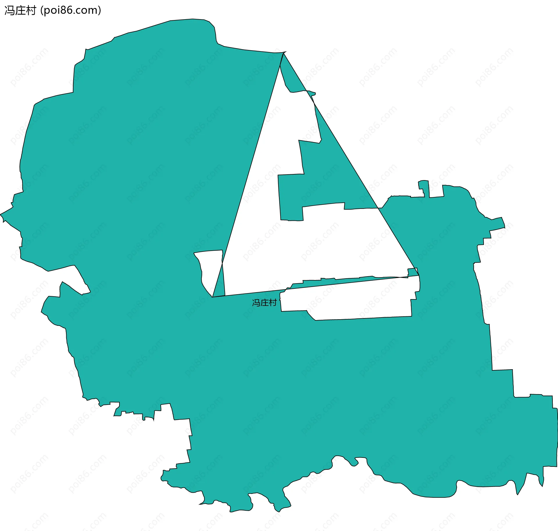 冯庄村边界地图