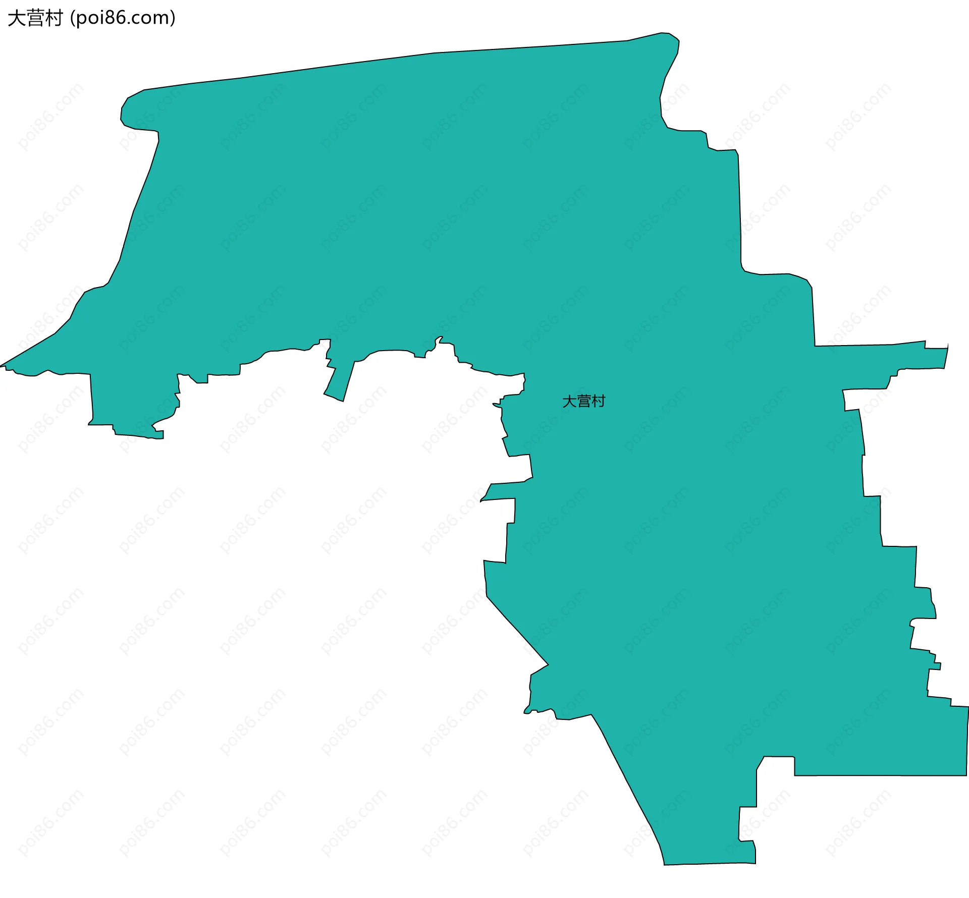 大营村边界地图