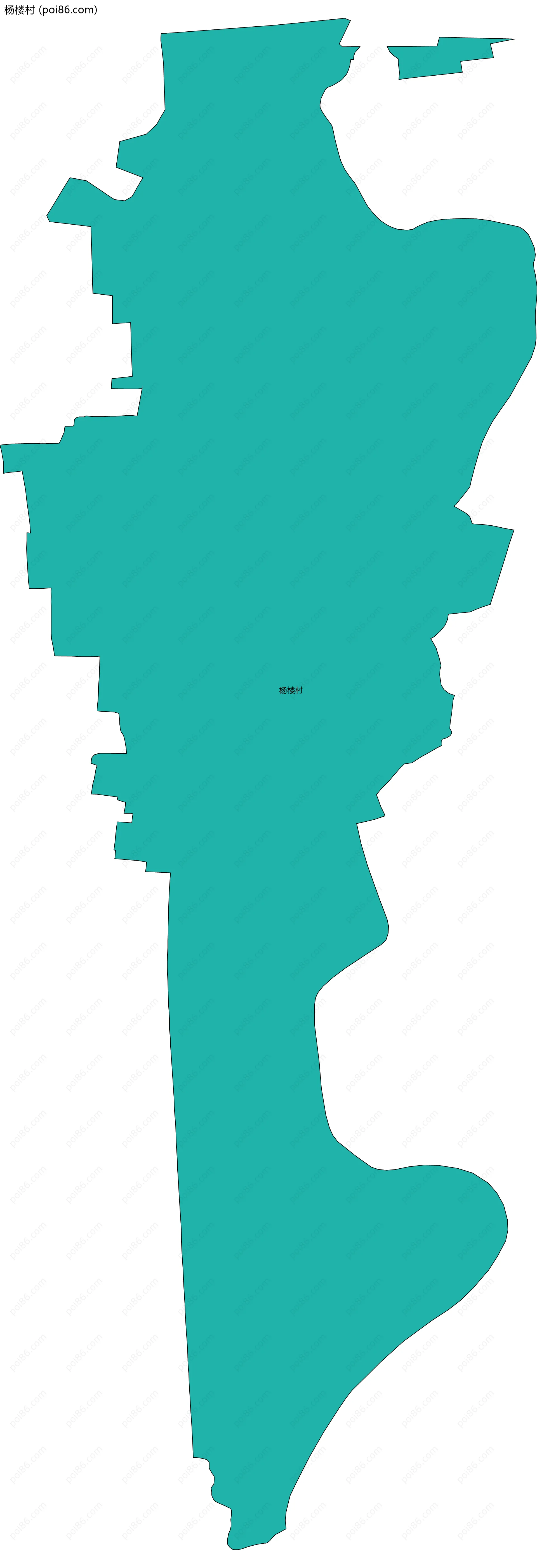 杨楼村边界地图