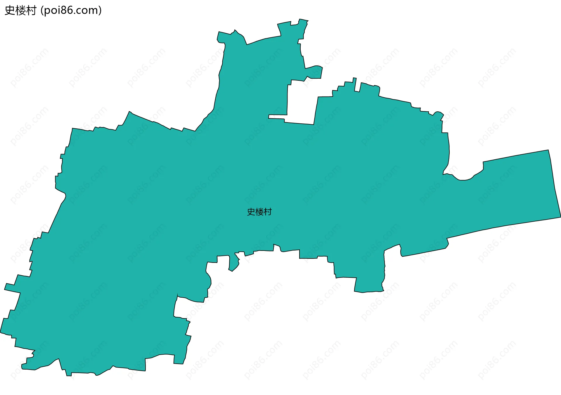 史楼村边界地图