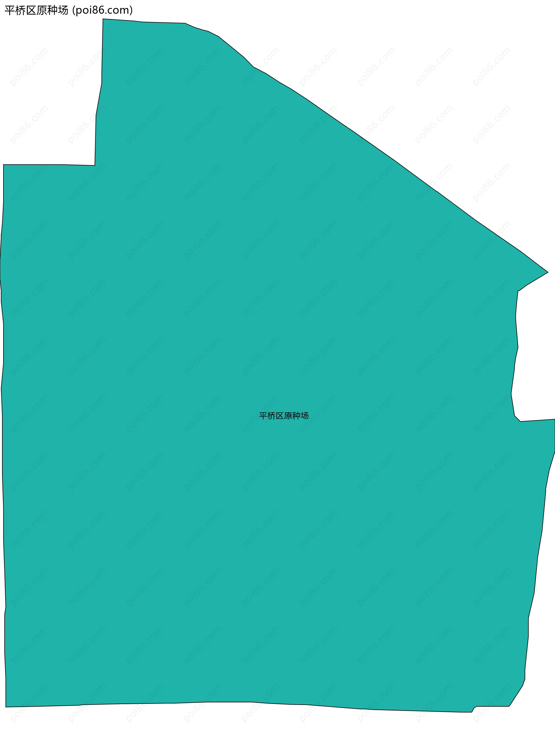 平桥区原种场边界地图