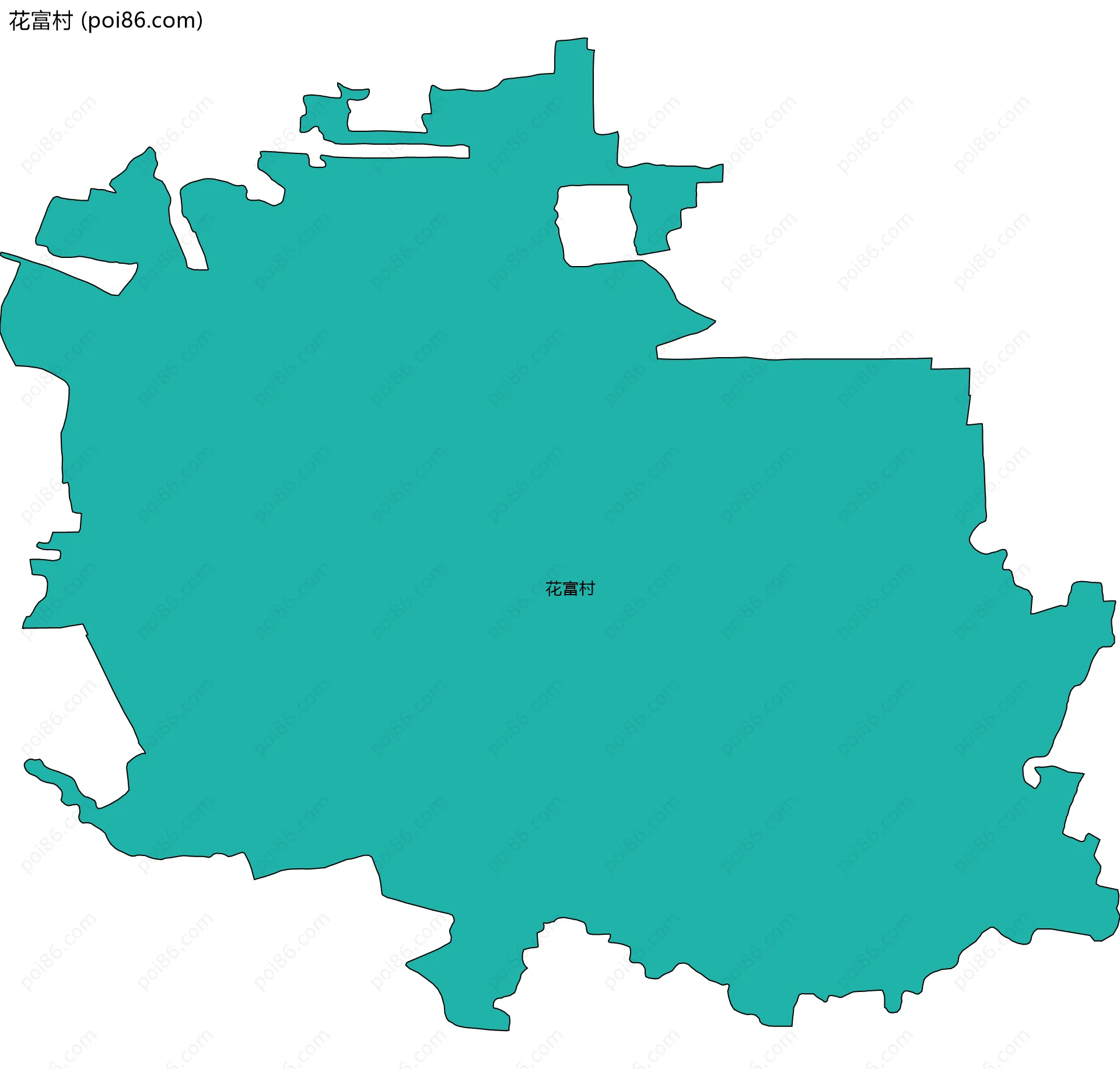 花富村边界地图