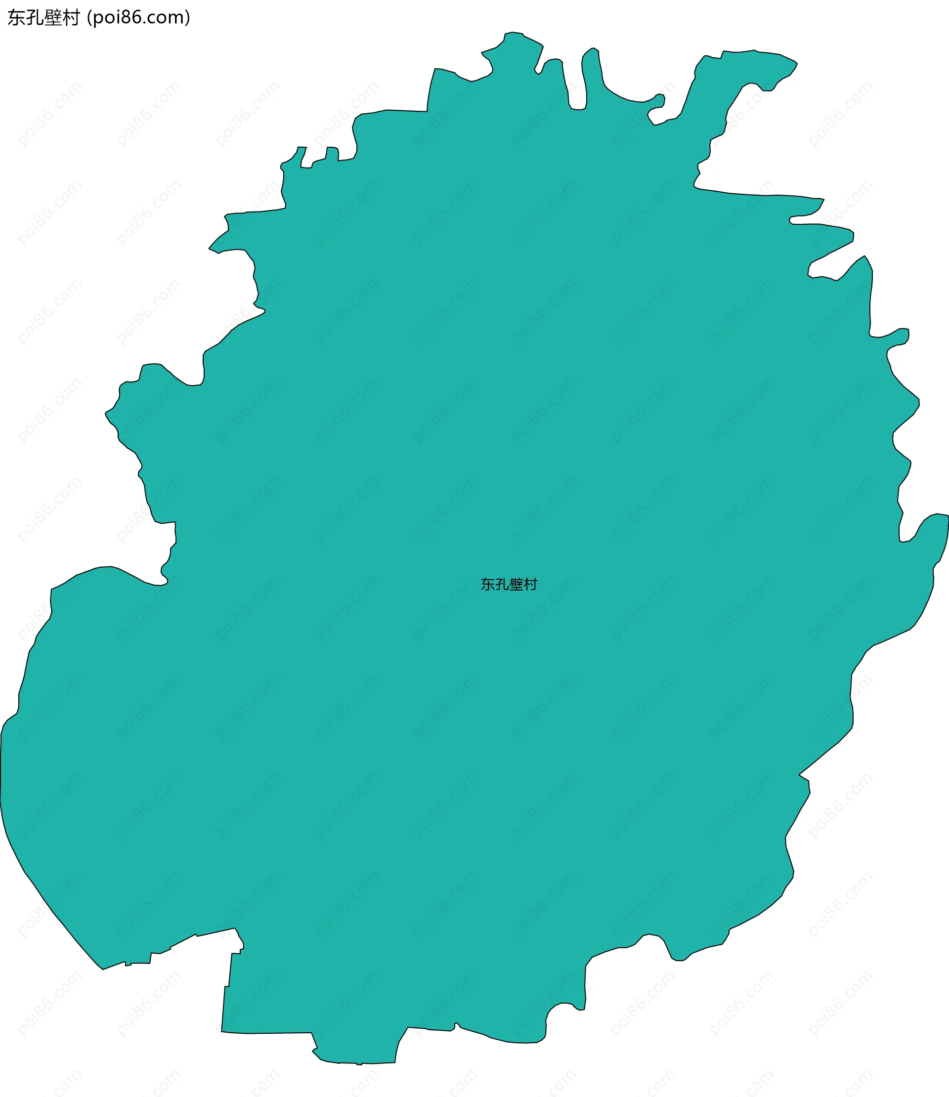 东孔壁村边界地图