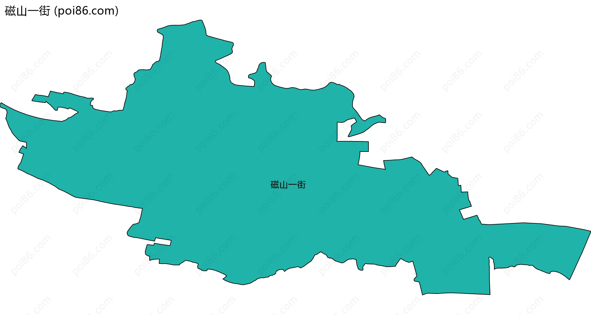 磁山一街边界地图