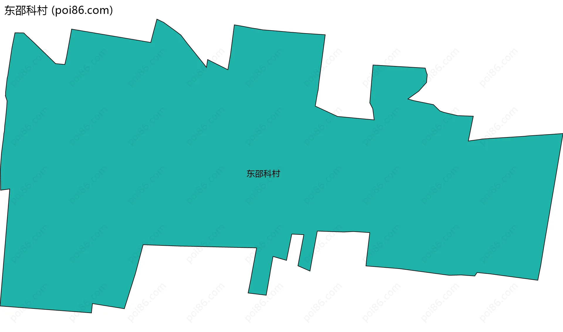 东邵科村边界地图