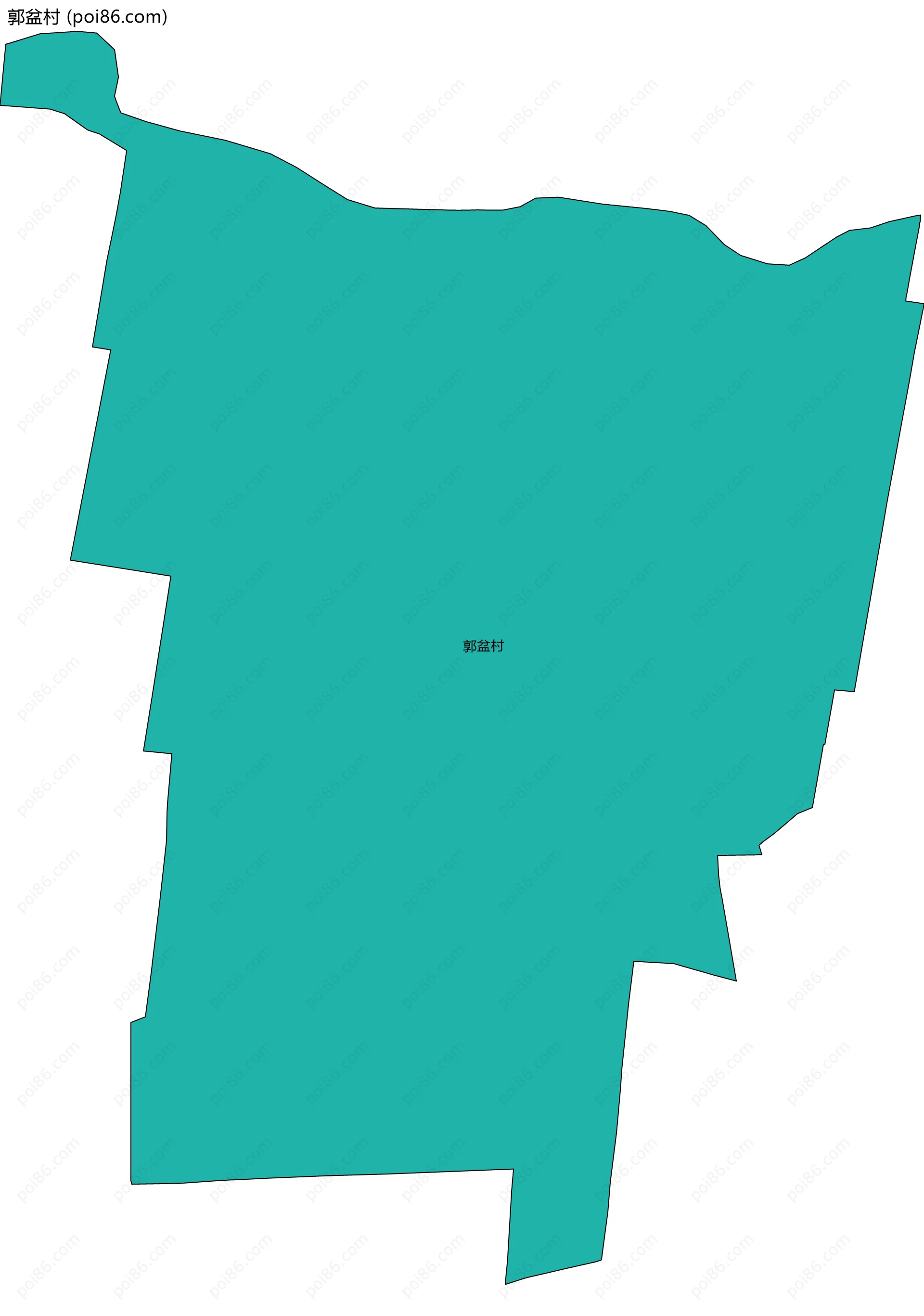 郭盆村边界地图
