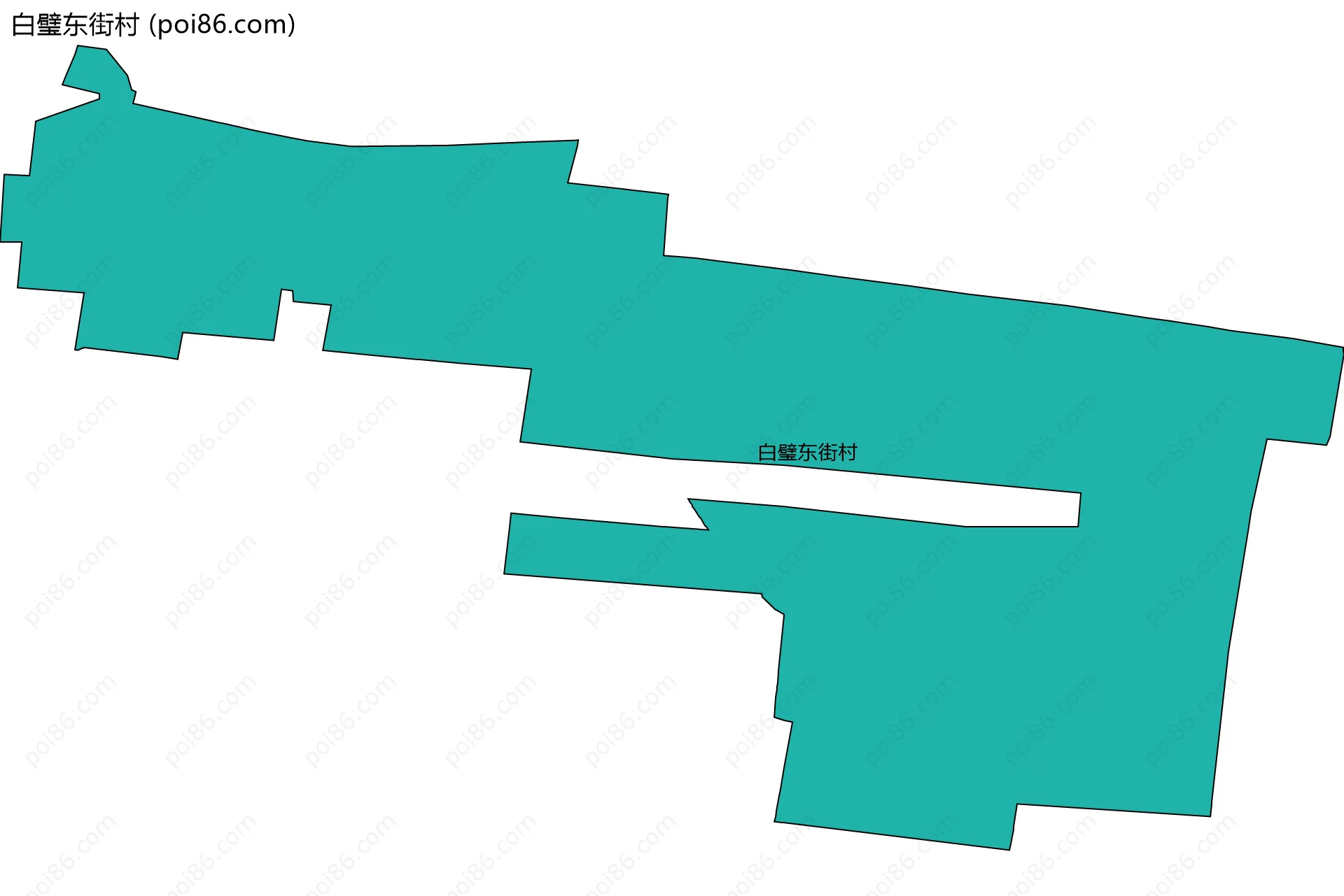 白璧东街村边界地图
