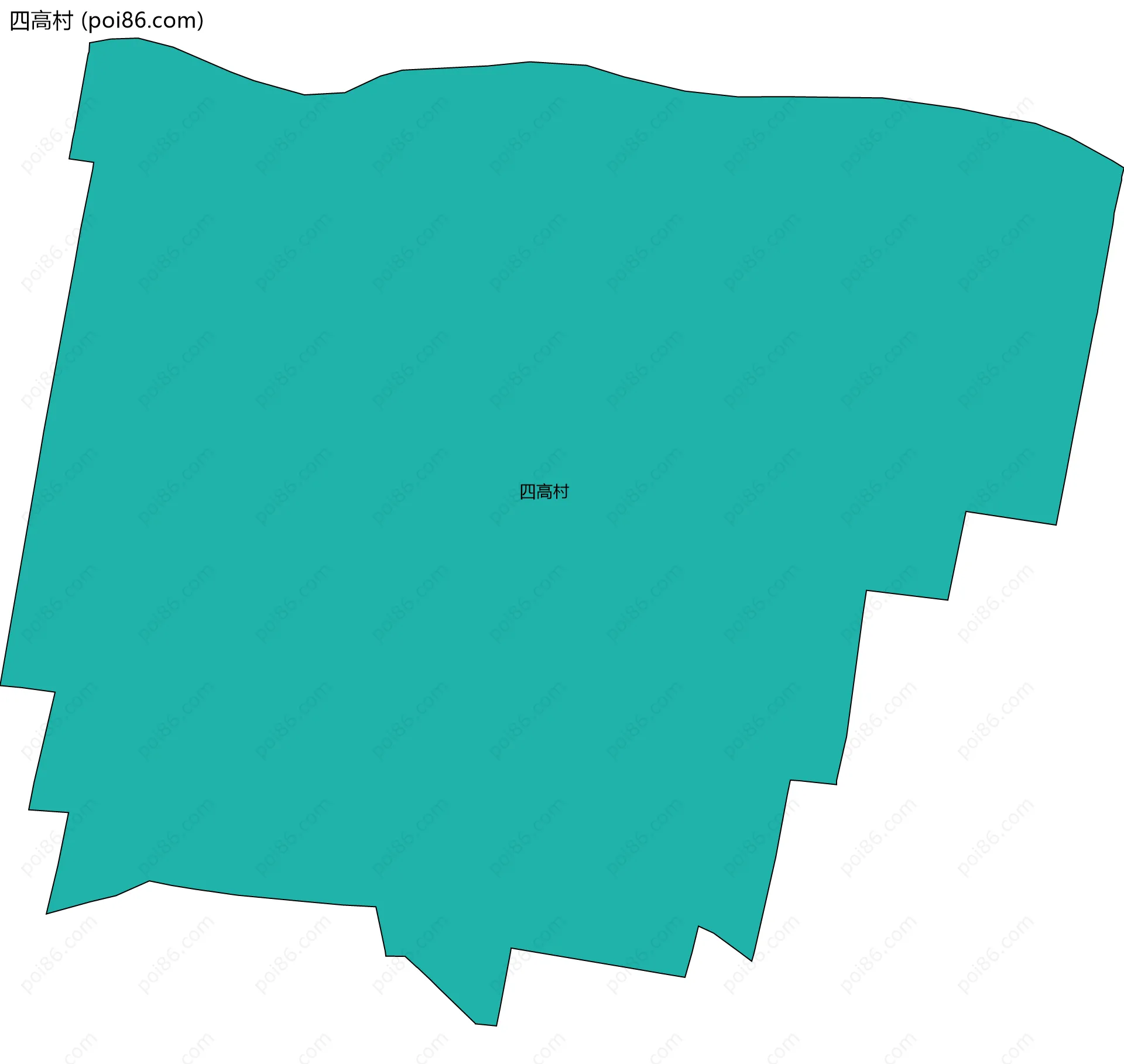 四高村边界地图