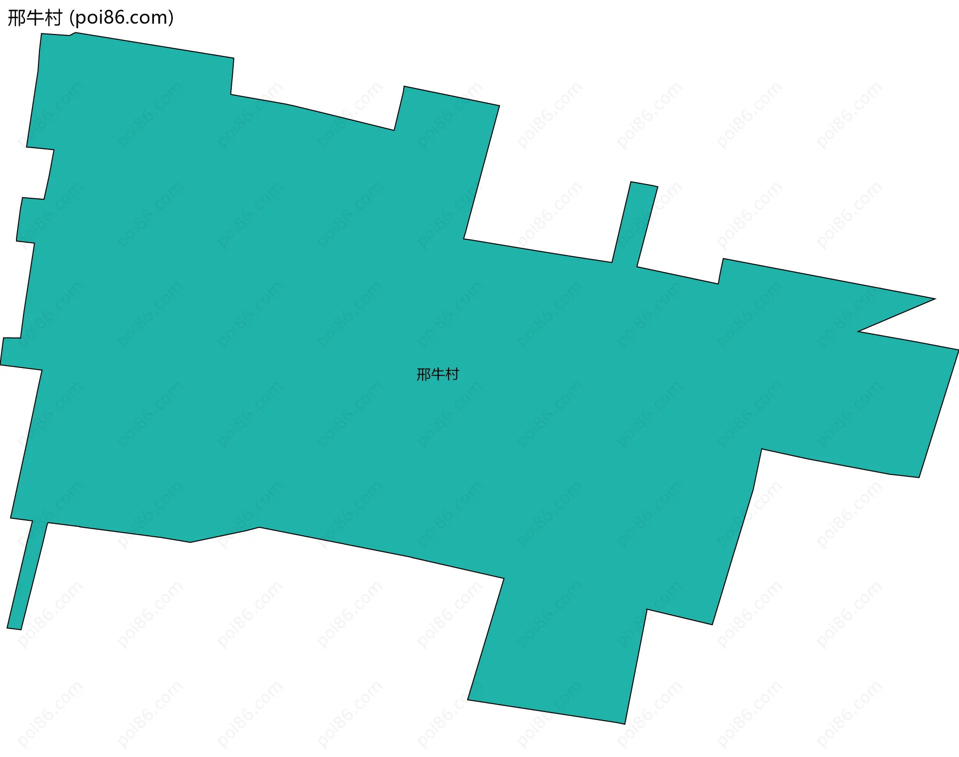 邢牛村边界地图