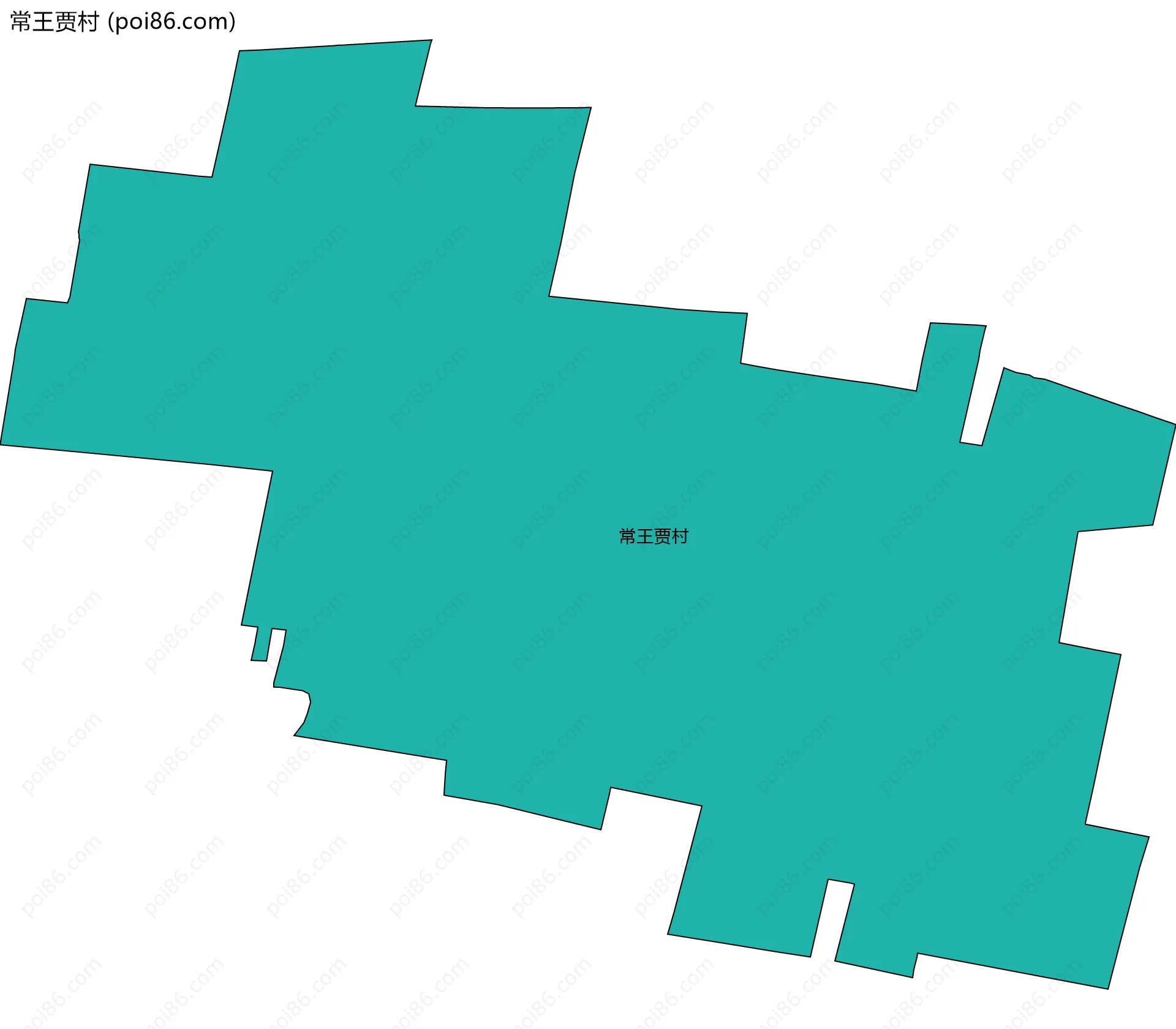 常王贾村边界地图