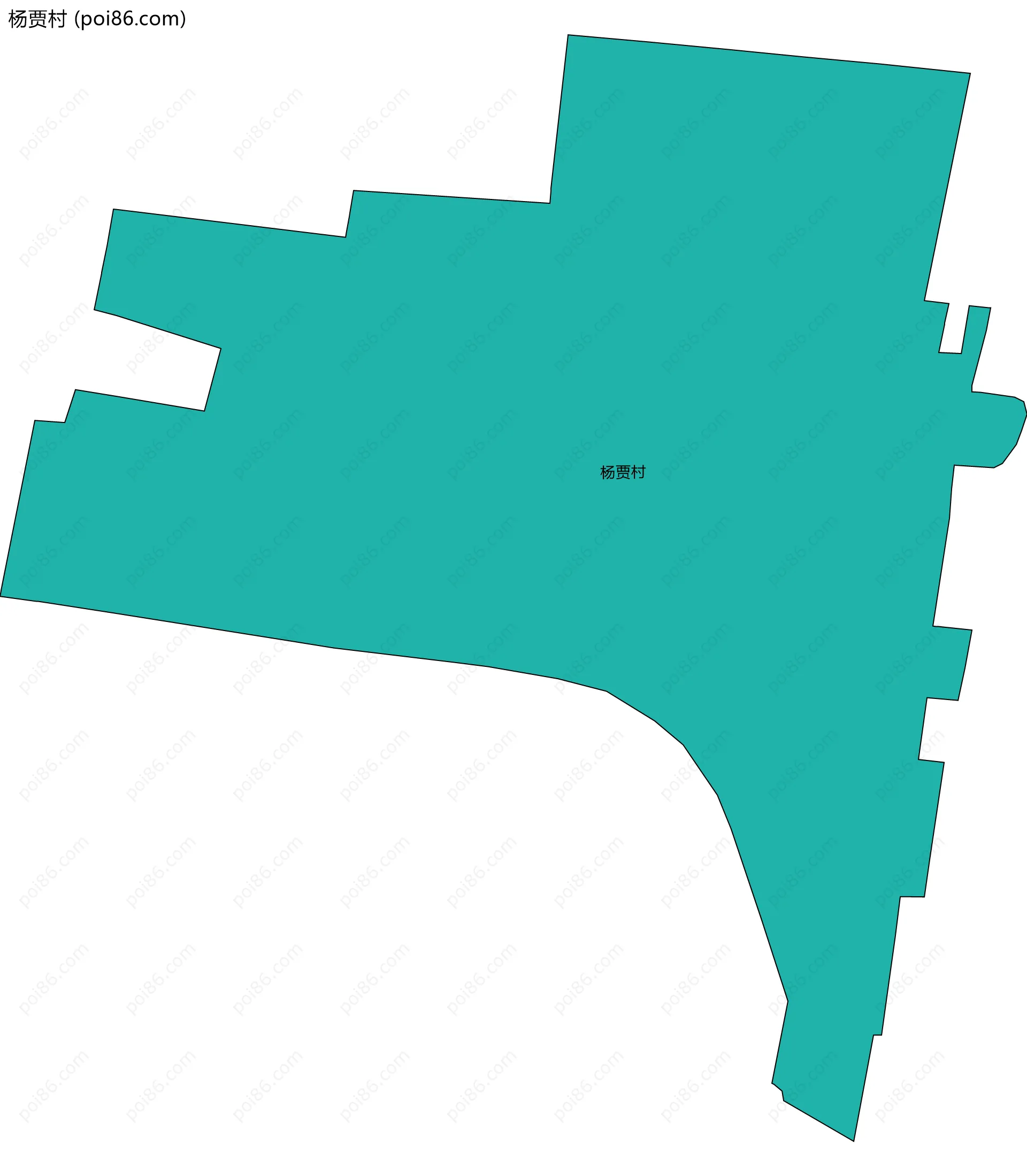 杨贾村边界地图