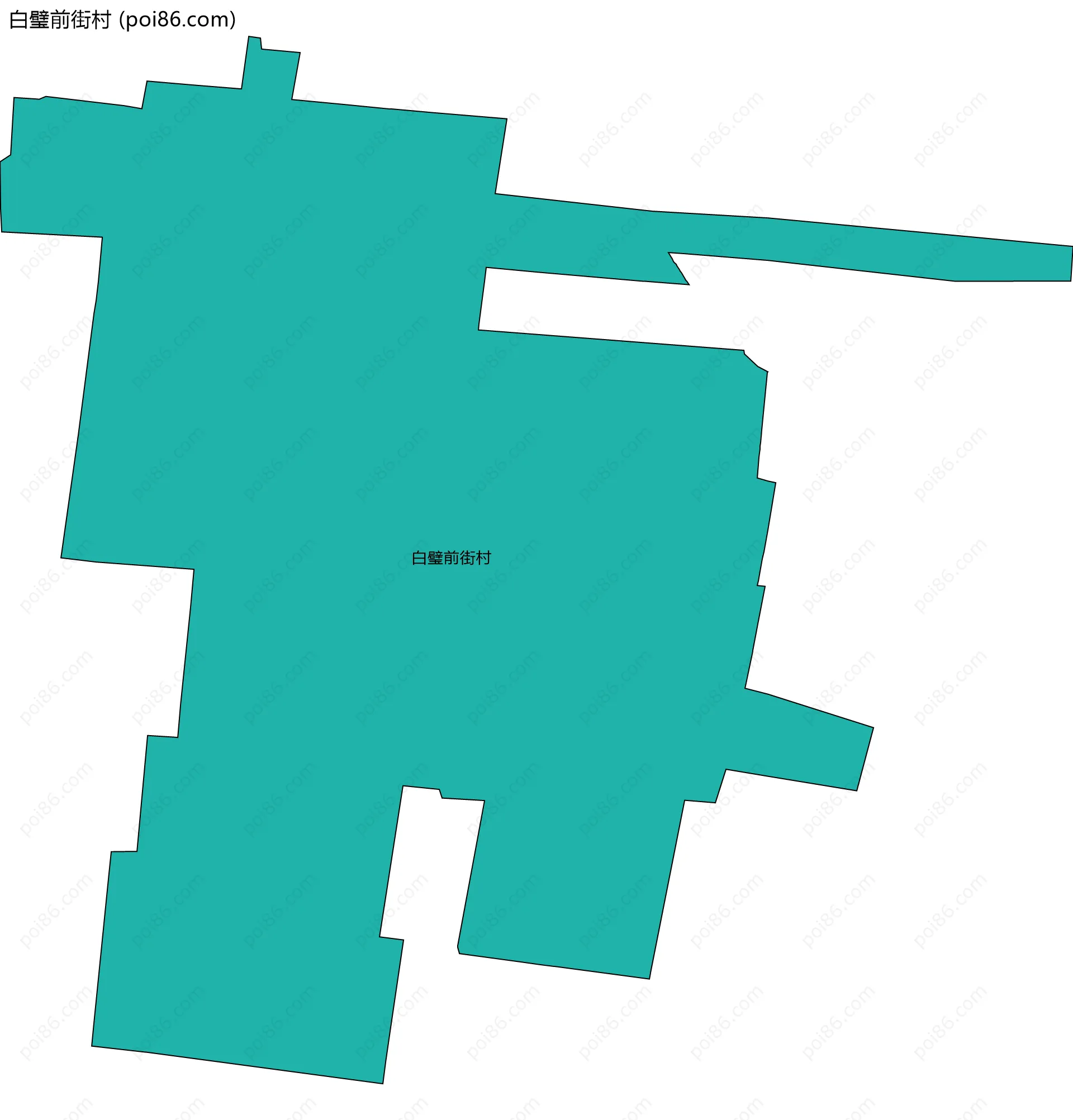 白璧前街村边界地图