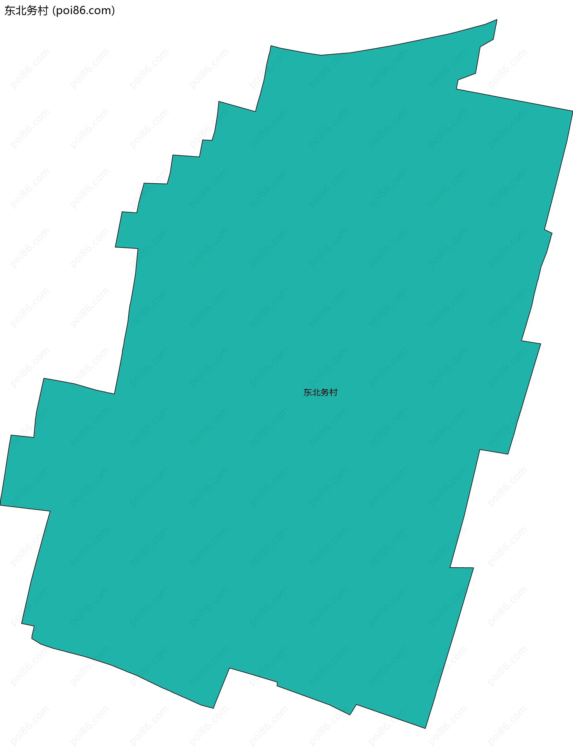 东北务村边界地图