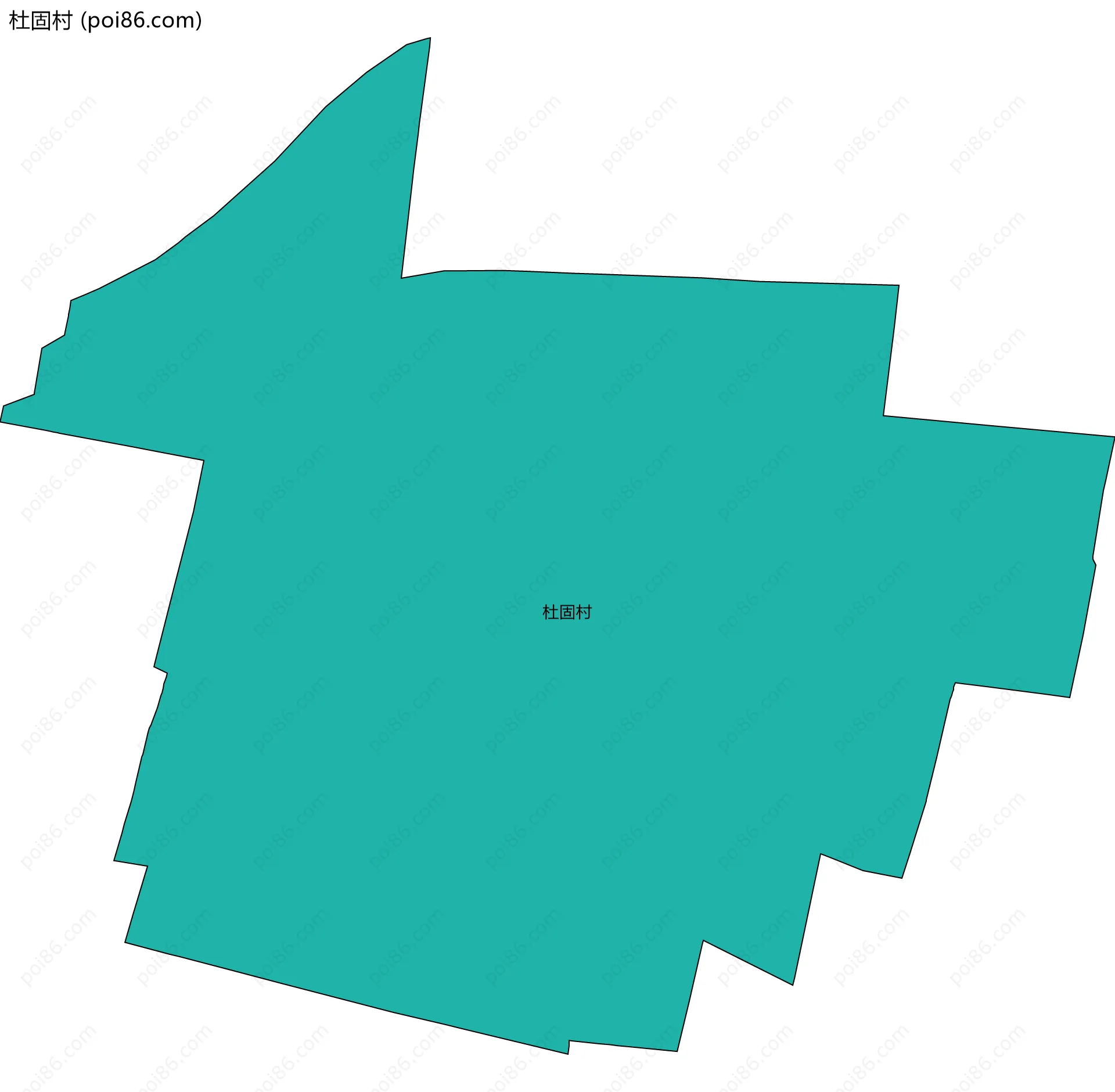 杜固村边界地图