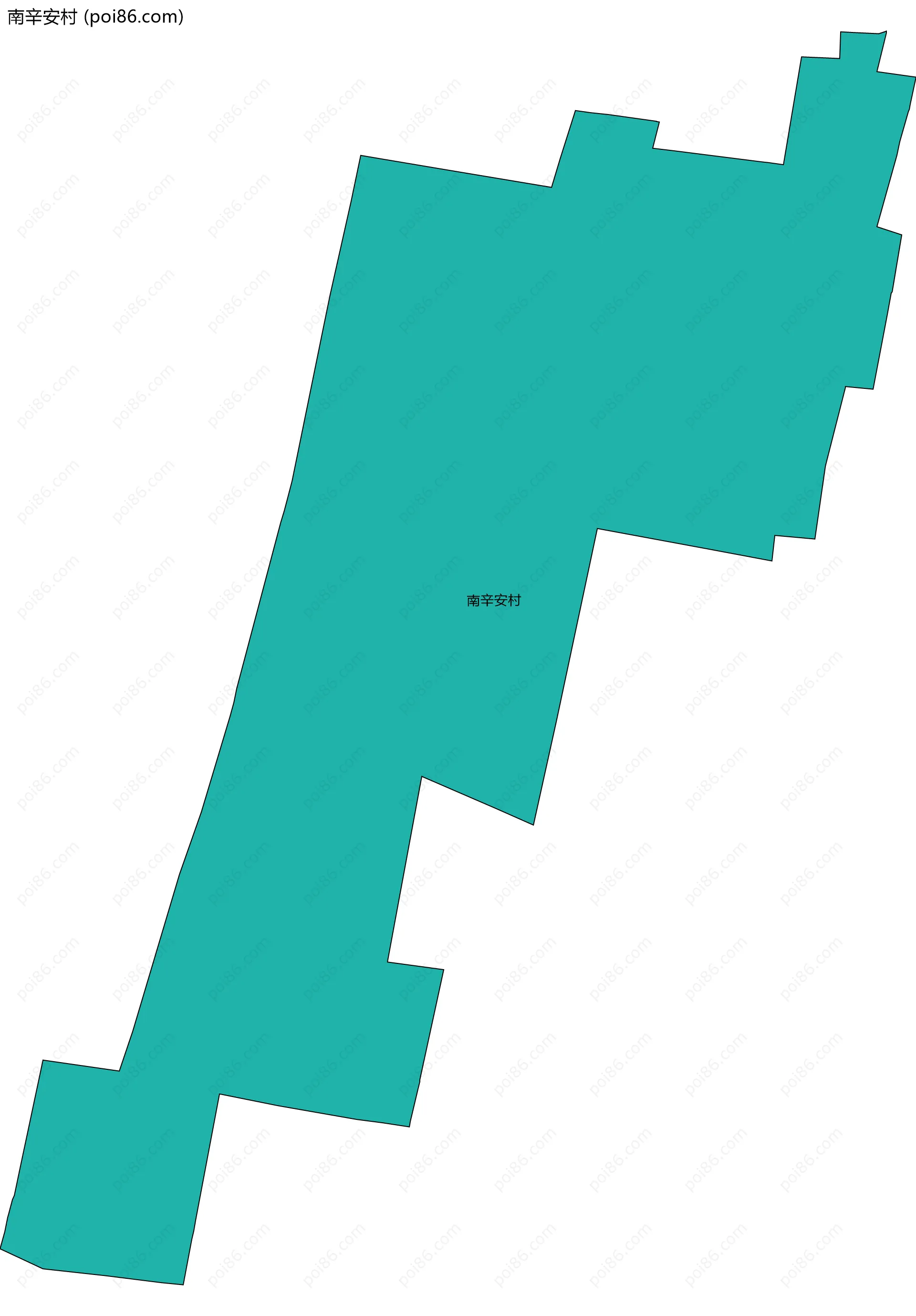 南辛安村边界地图