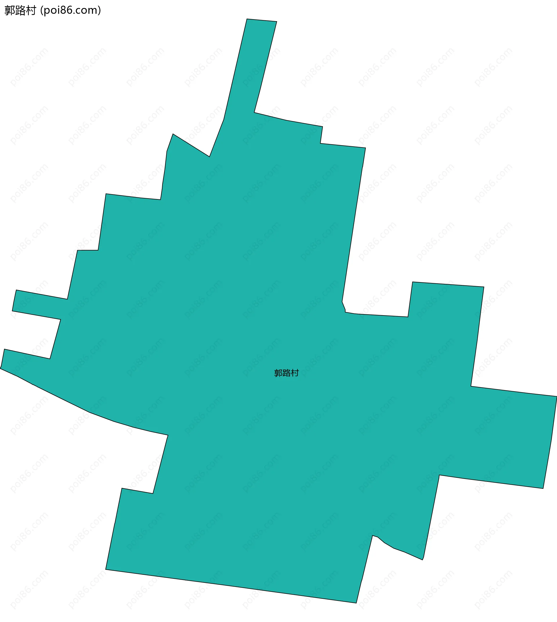 郭路村边界地图