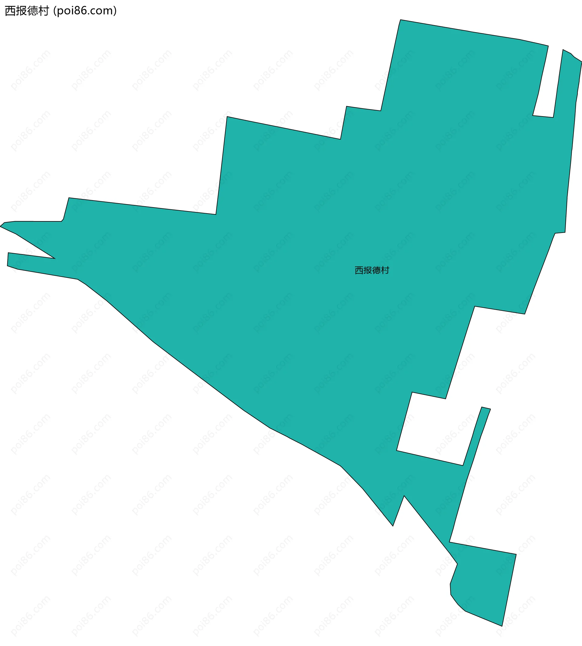 西报德村边界地图