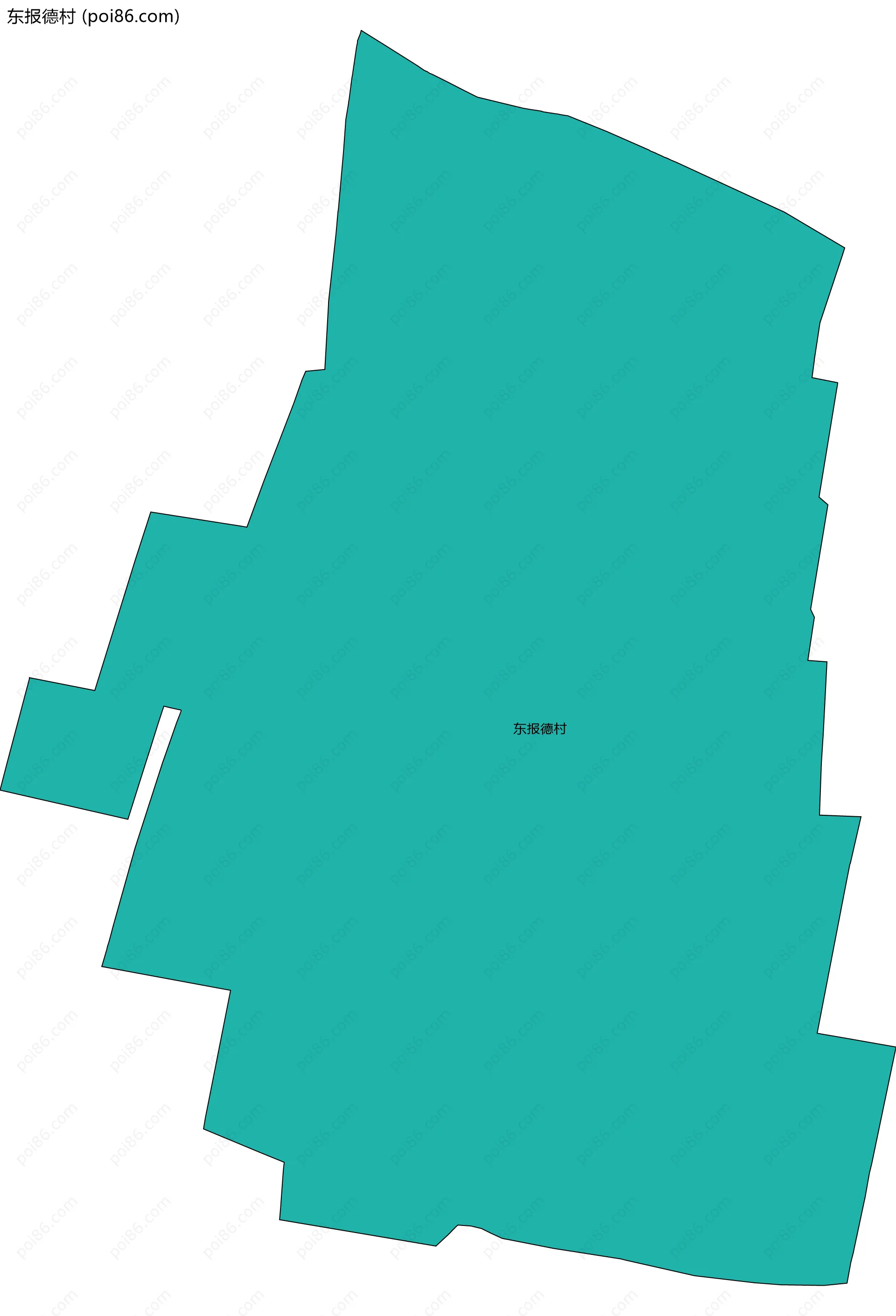 东报德村边界地图