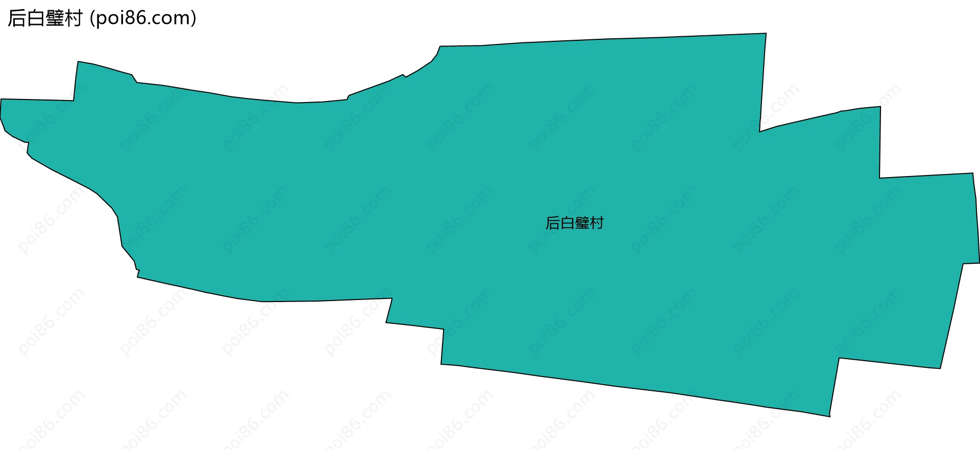 后白璧村边界地图