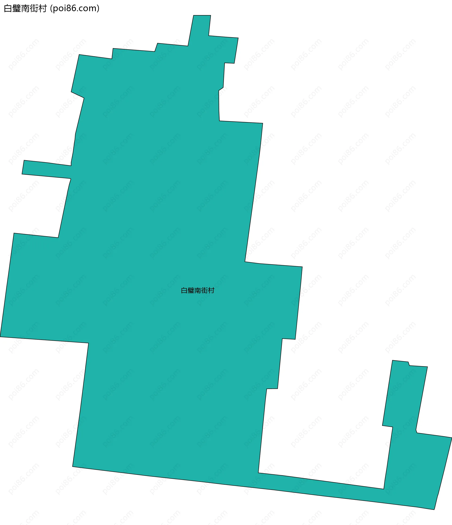 白璧南街村边界地图
