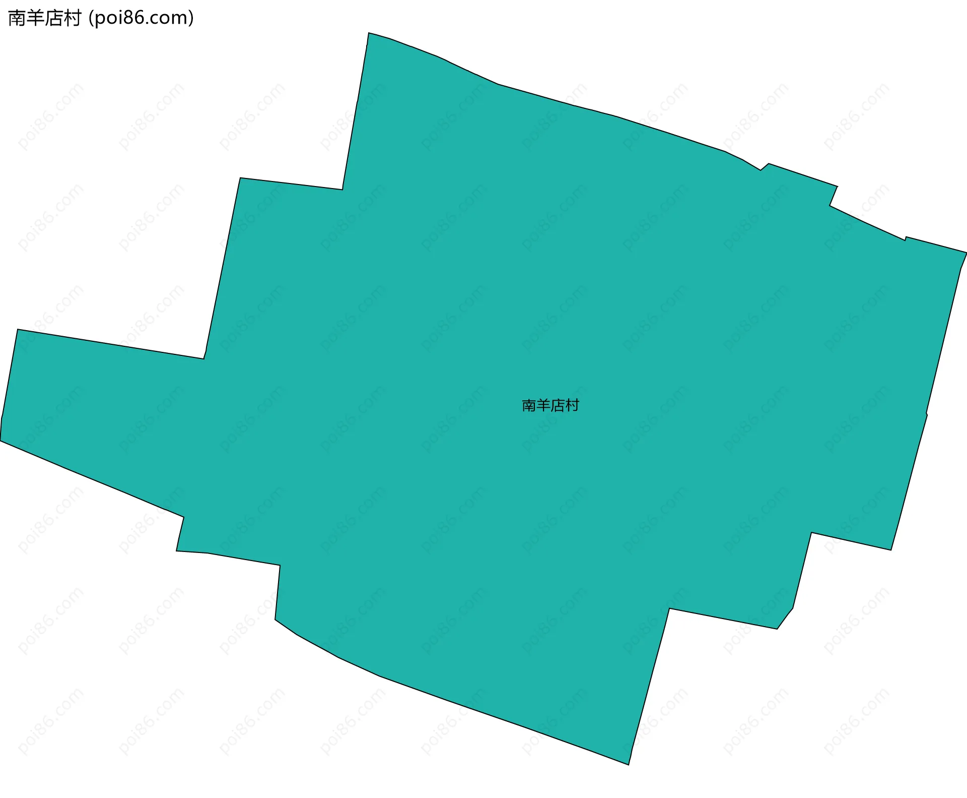 南羊店村边界地图