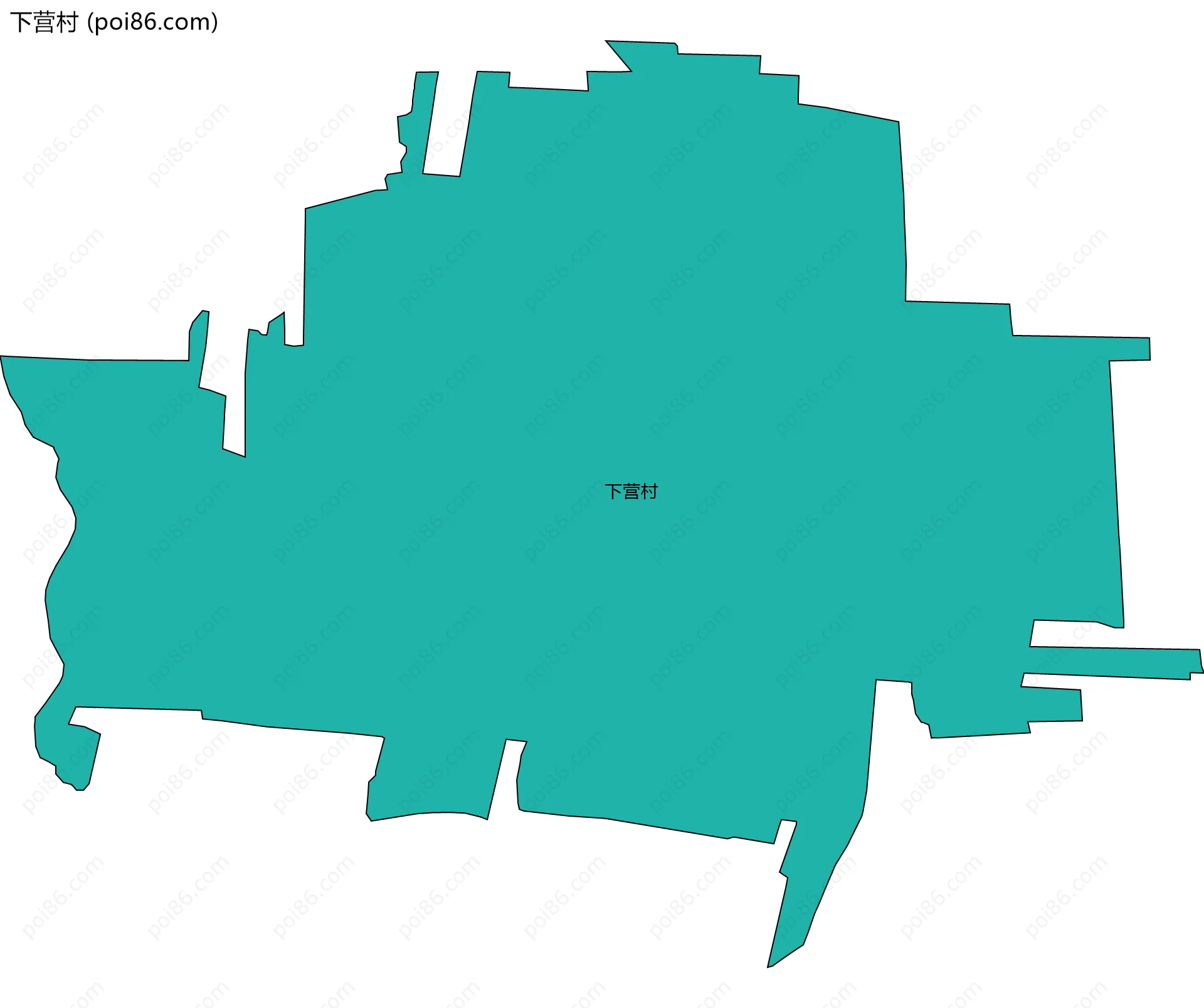 下营村边界地图