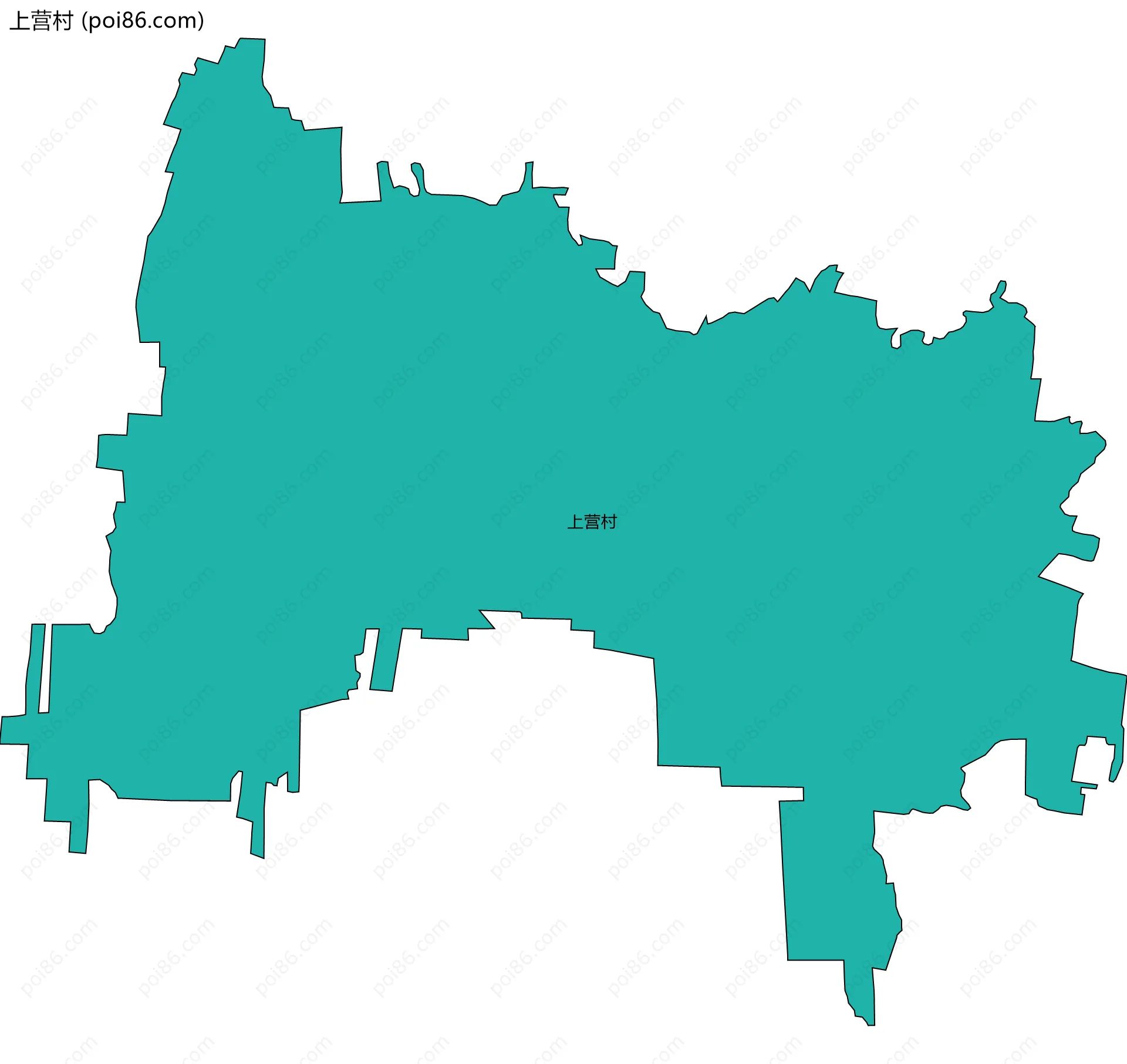 上营村边界地图
