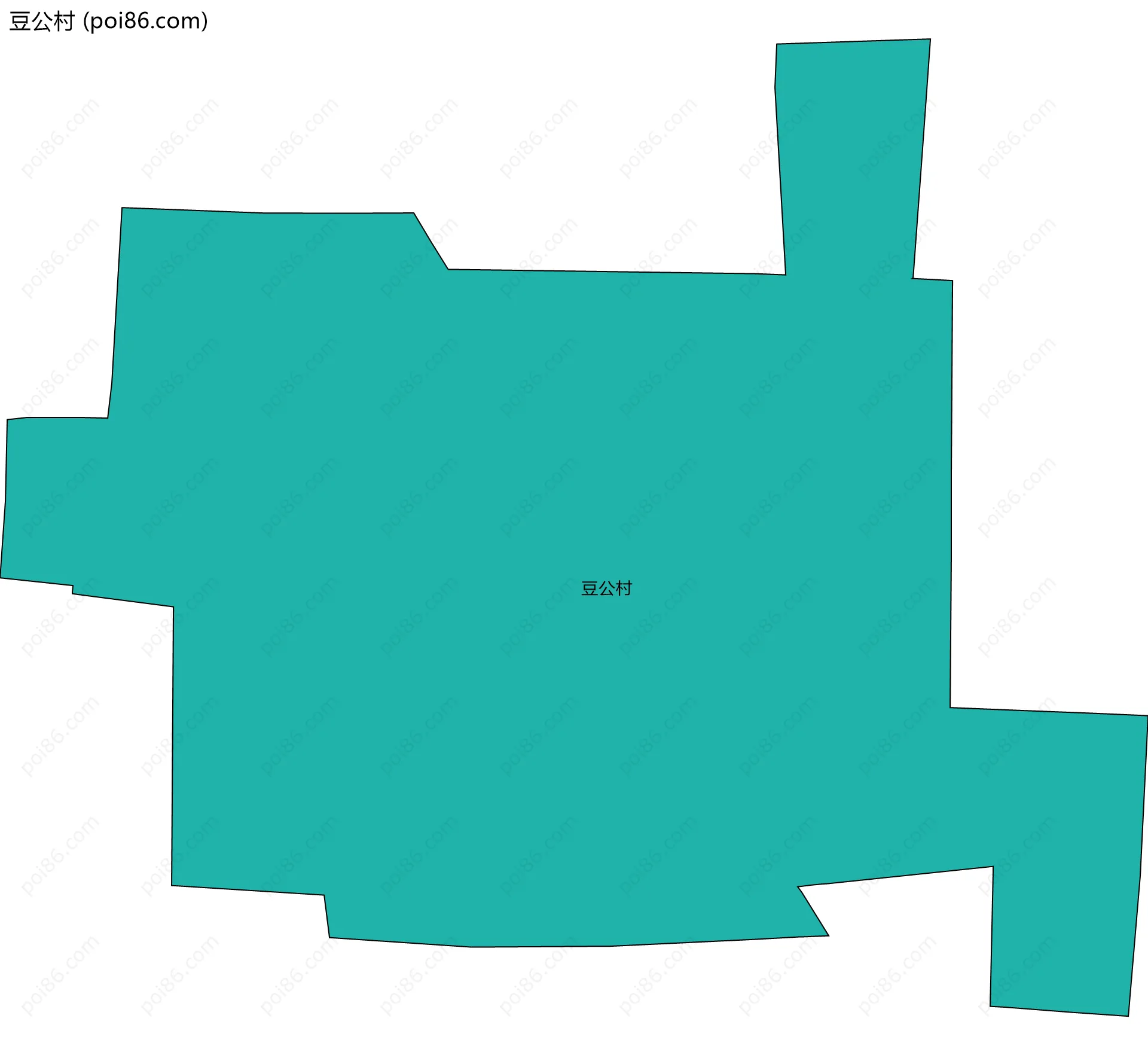 豆公村边界地图