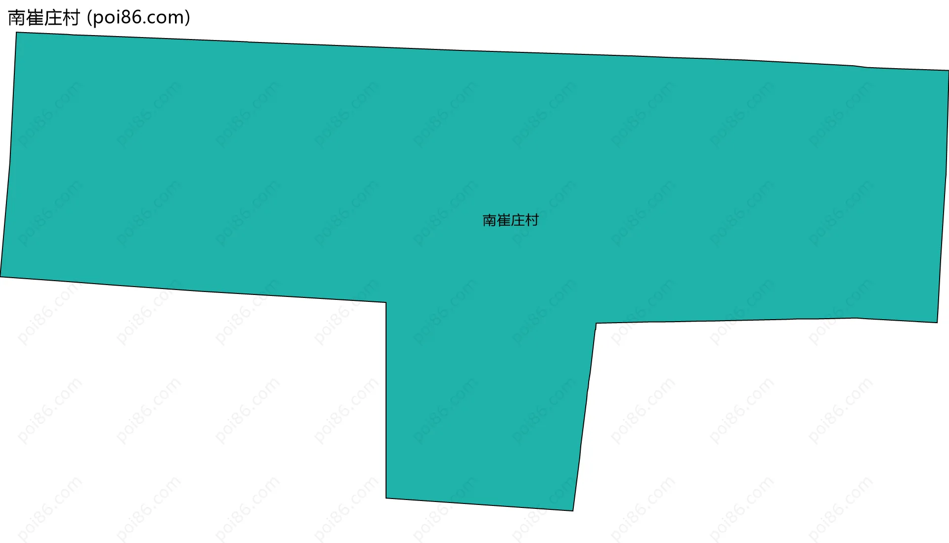 南崔庄村边界地图