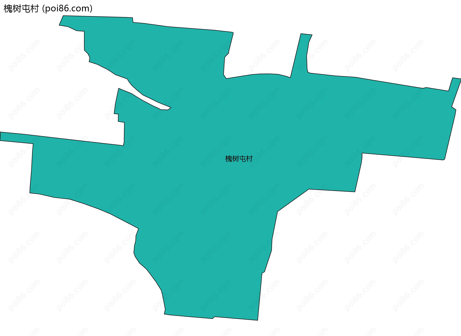 槐树屯村边界地图