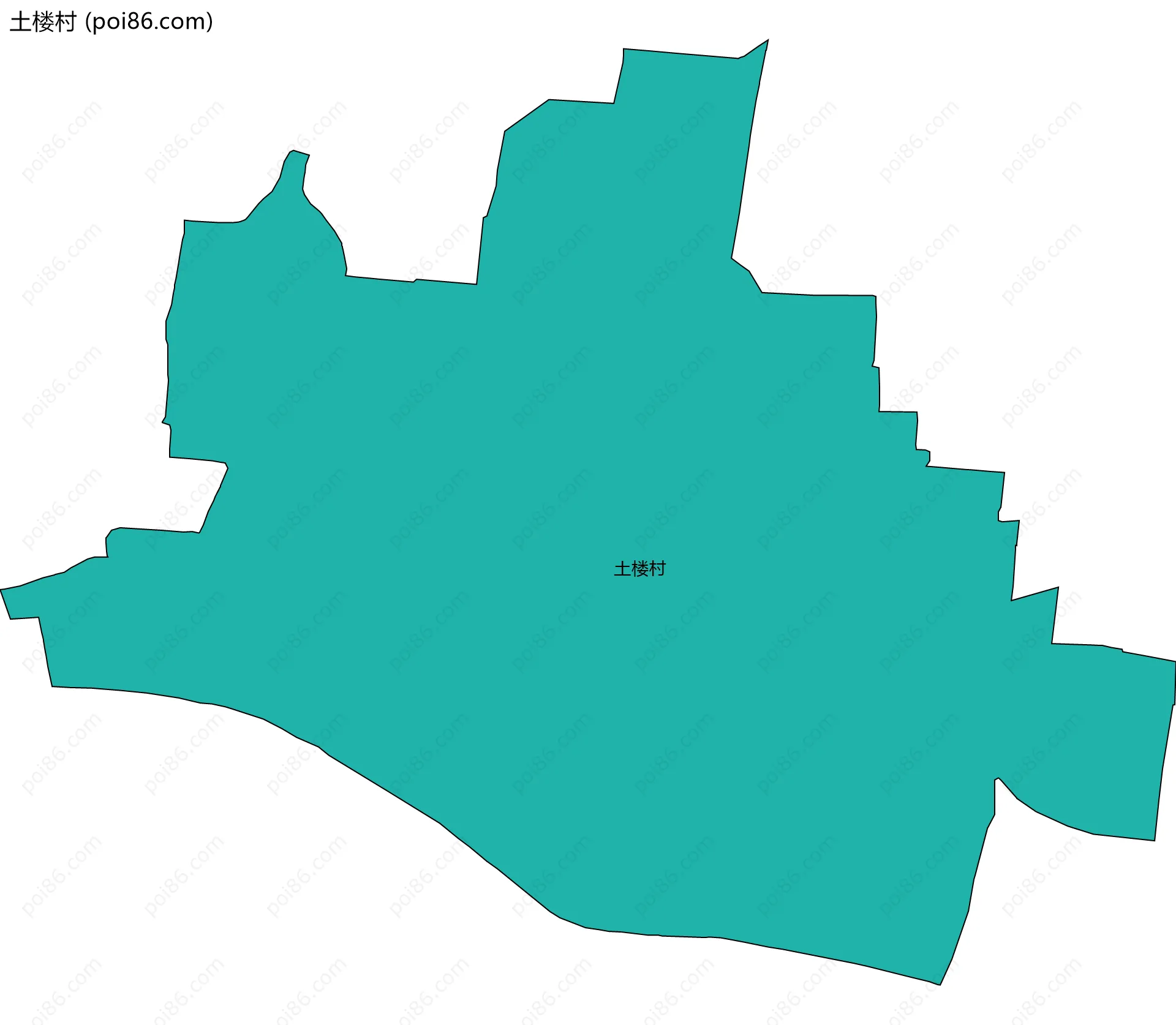 土楼村边界地图