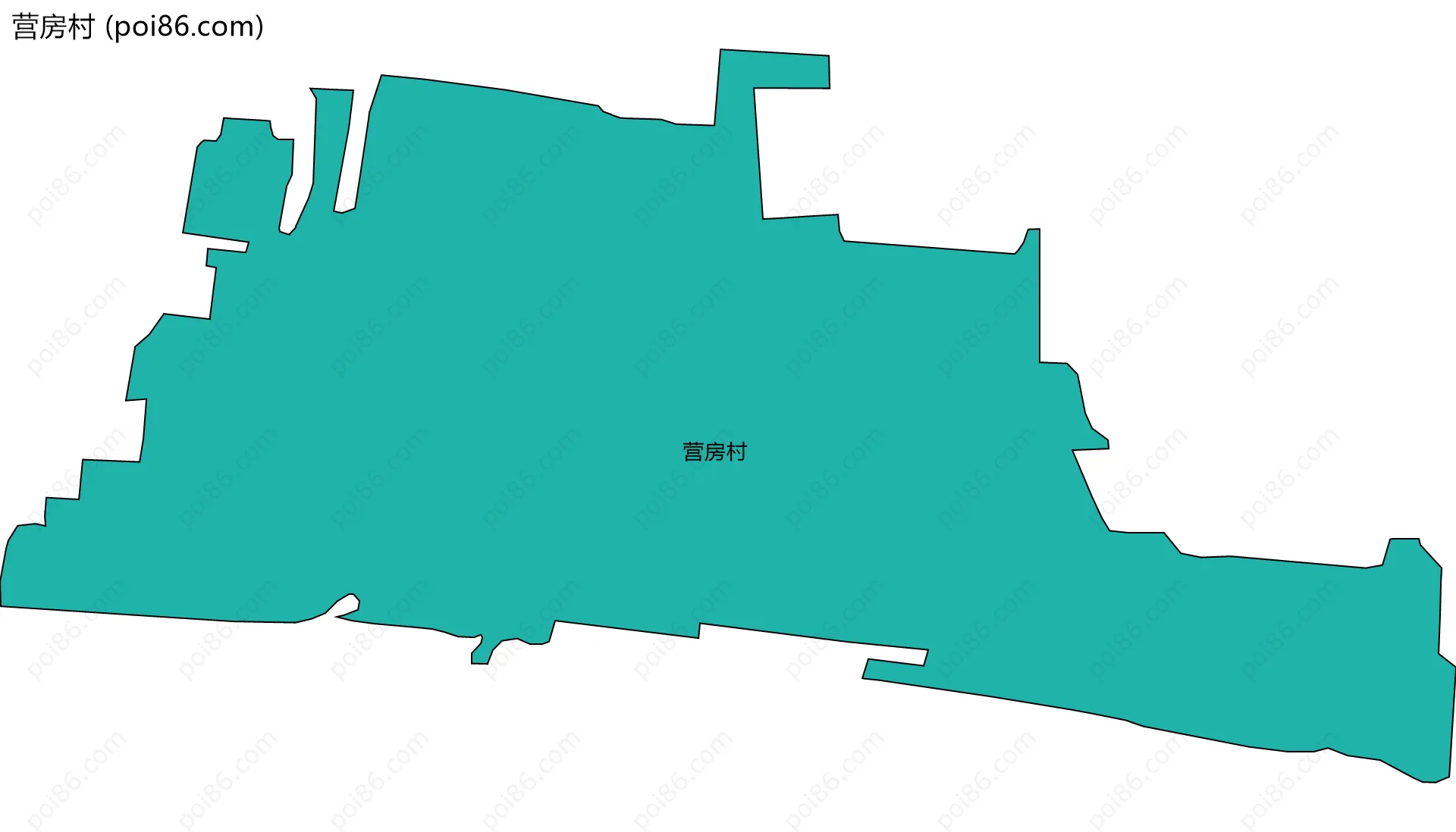 营房村边界地图