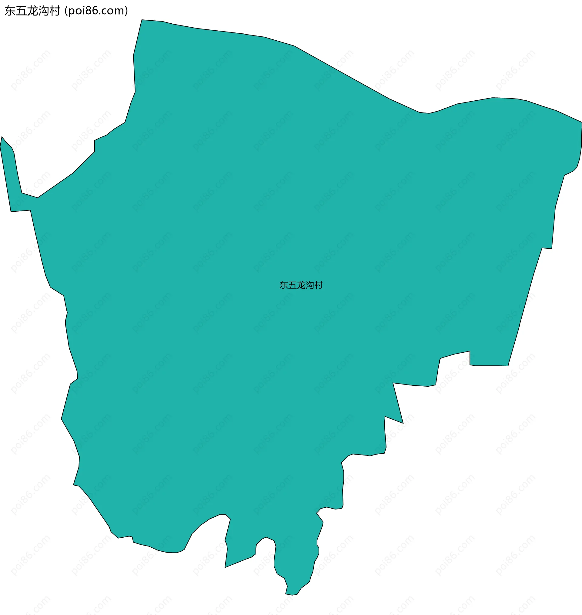 东五龙沟村边界地图