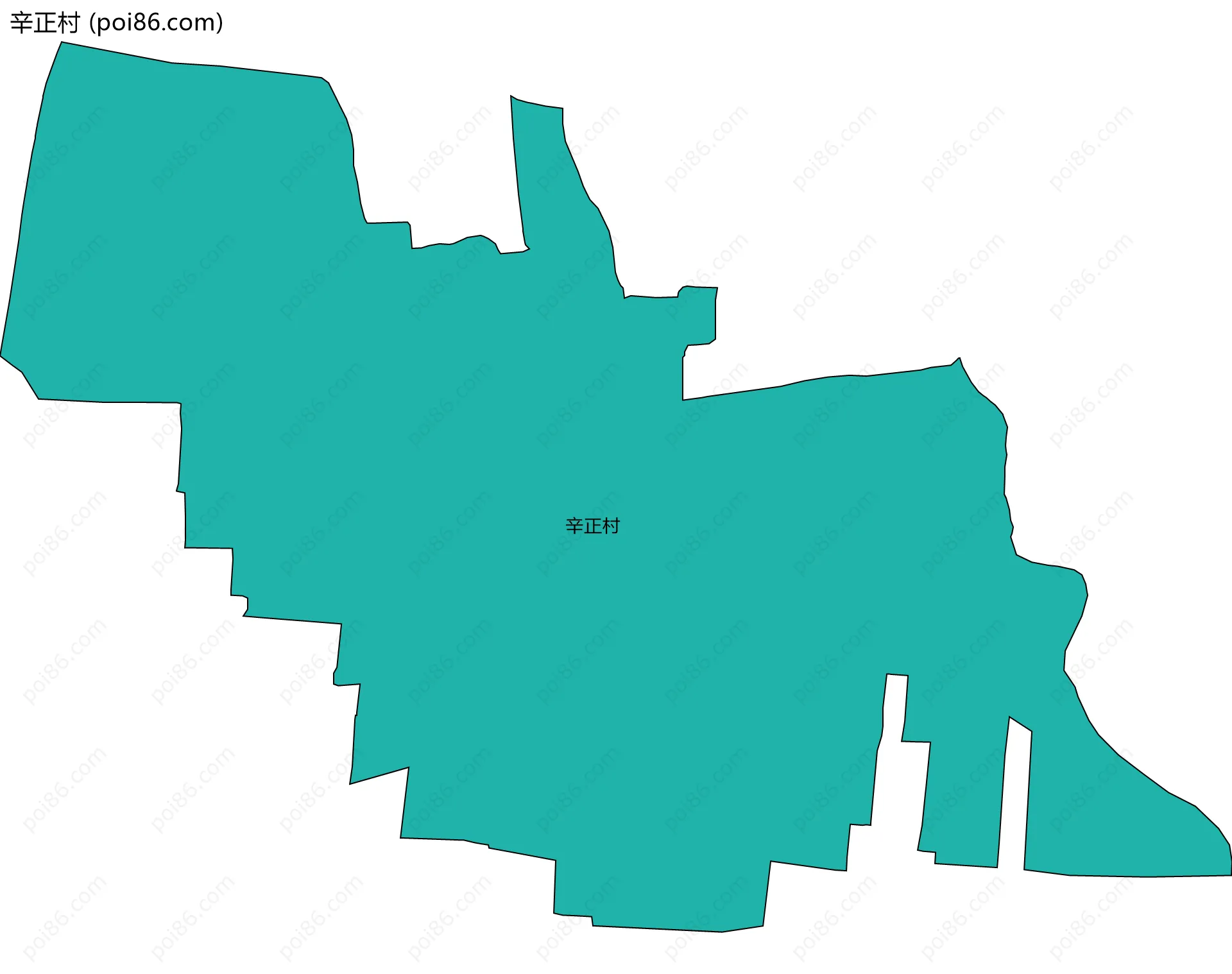 辛正村边界地图