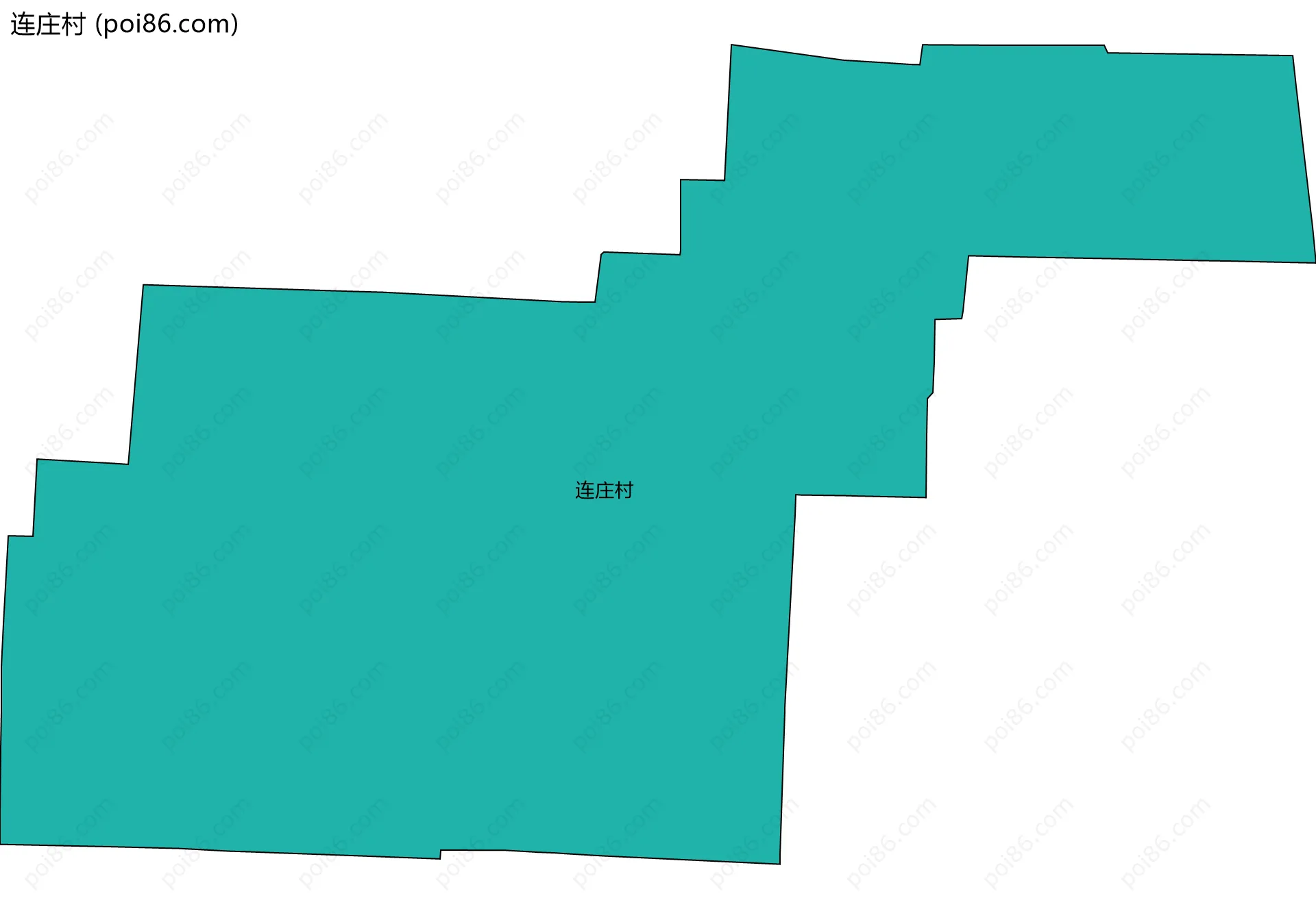 连庄村边界地图