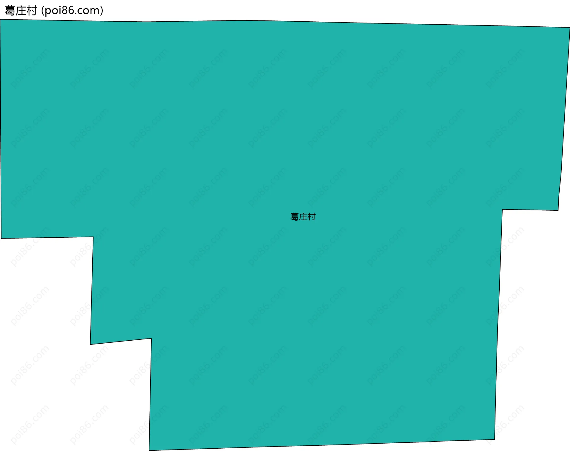 葛庄村边界地图