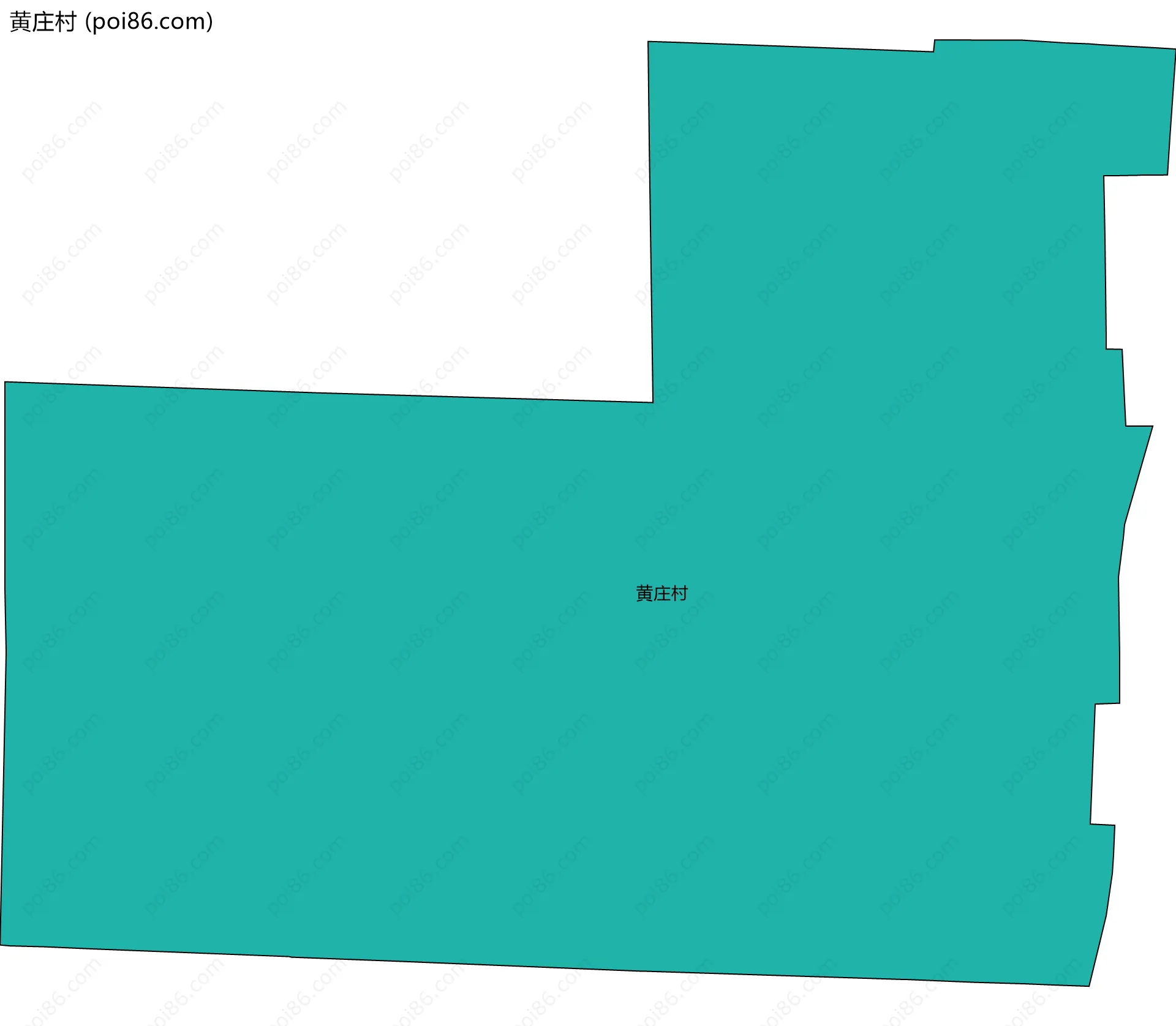 黄庄村边界地图
