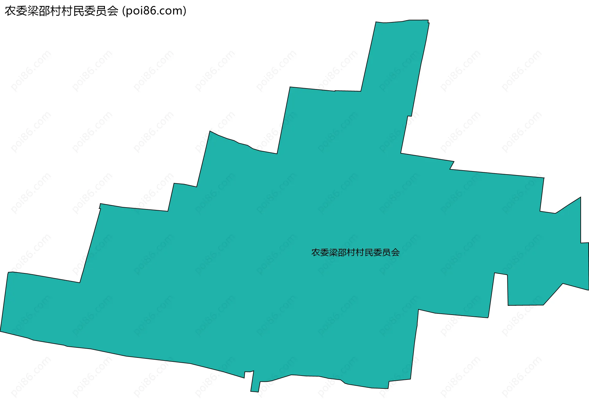 农委梁邵村村民委员会边界地图