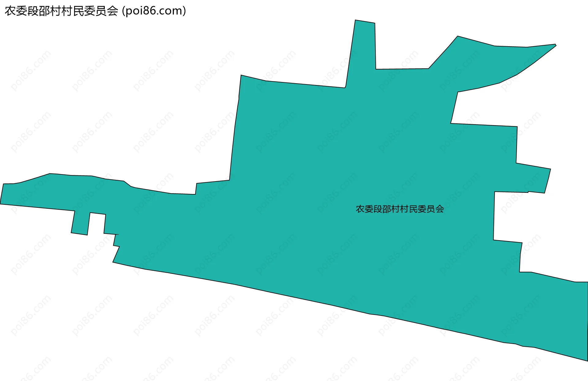 农委段邵村村民委员会边界地图