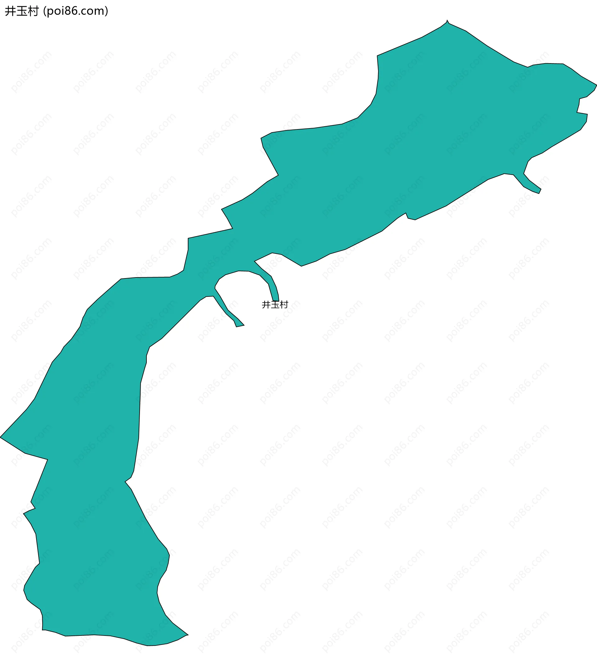 井玉村边界地图