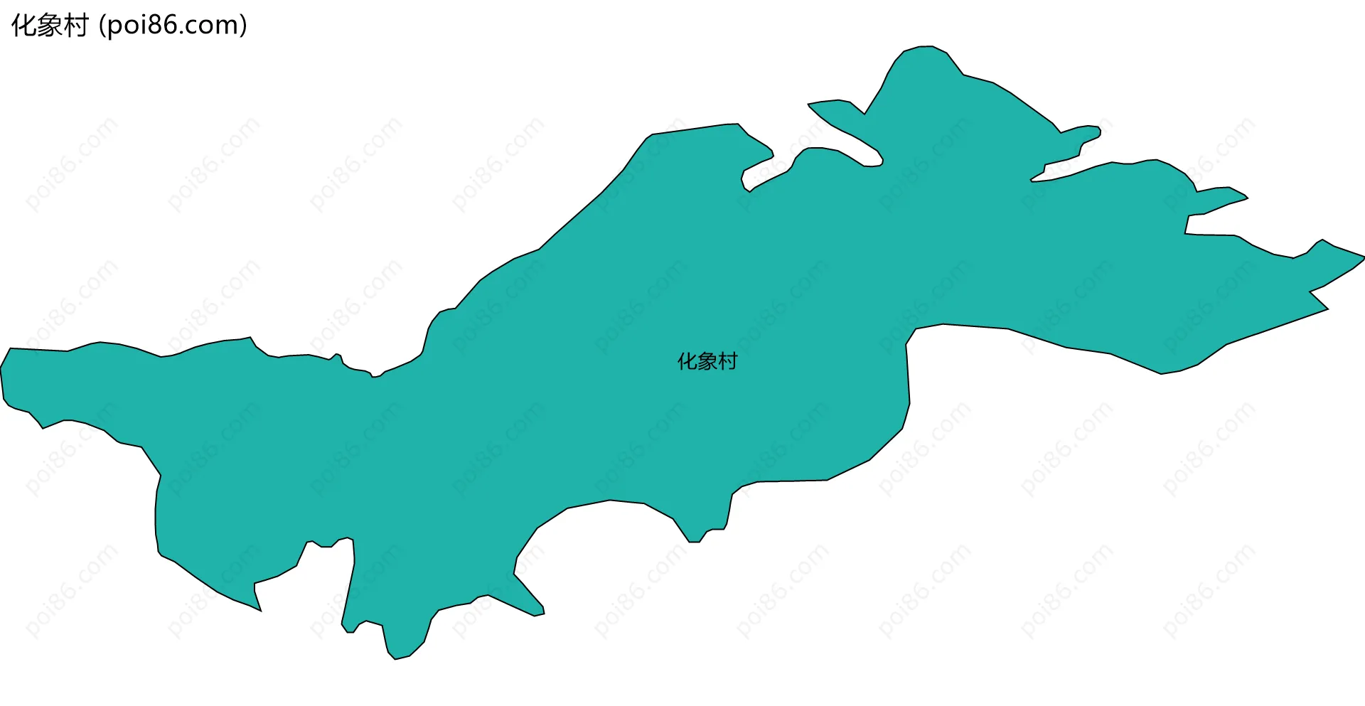 化象村边界地图