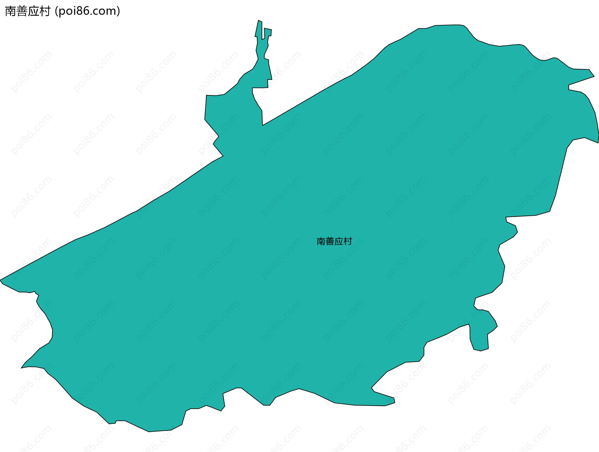 南善应村边界地图