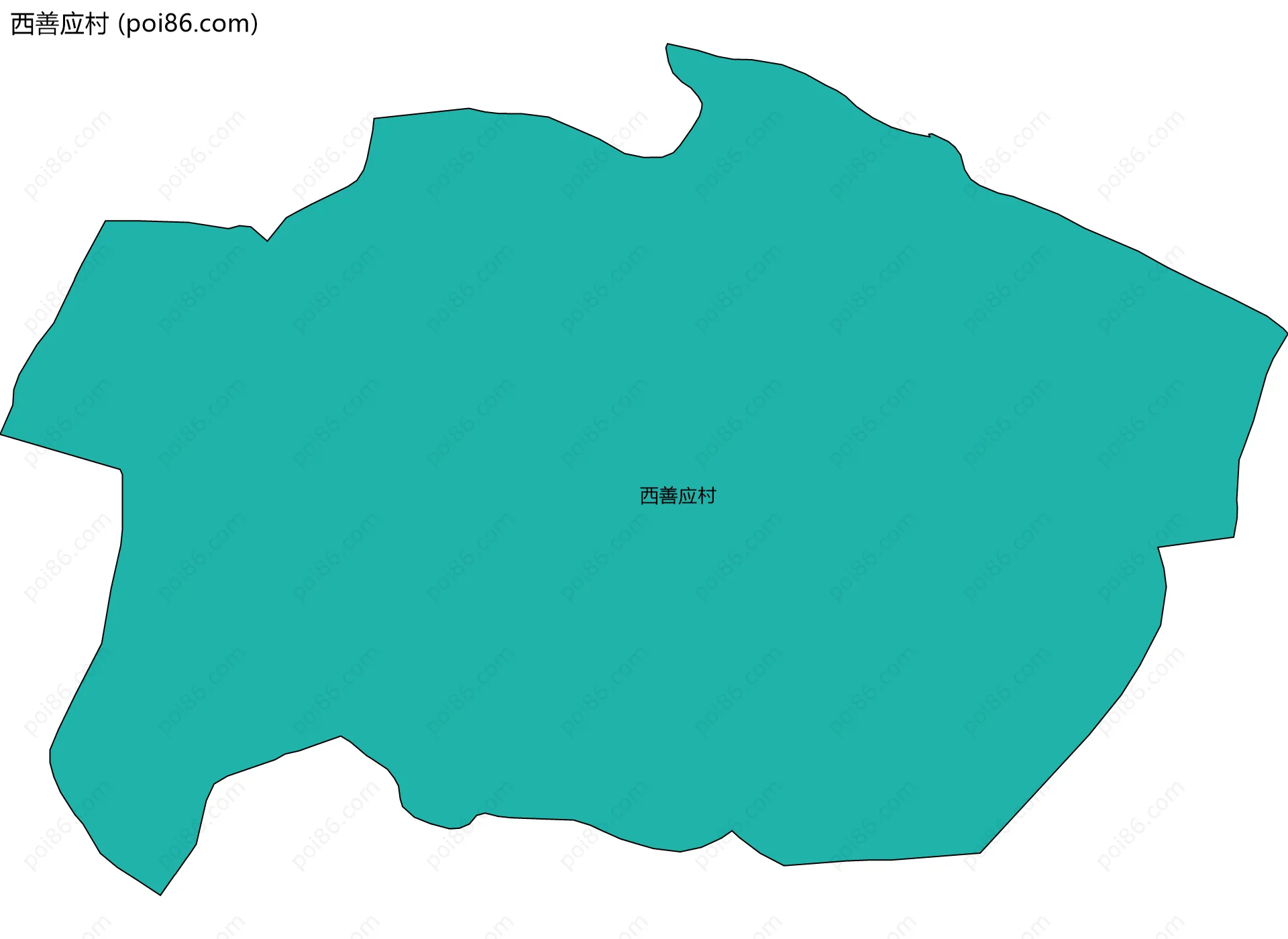 西善应村边界地图