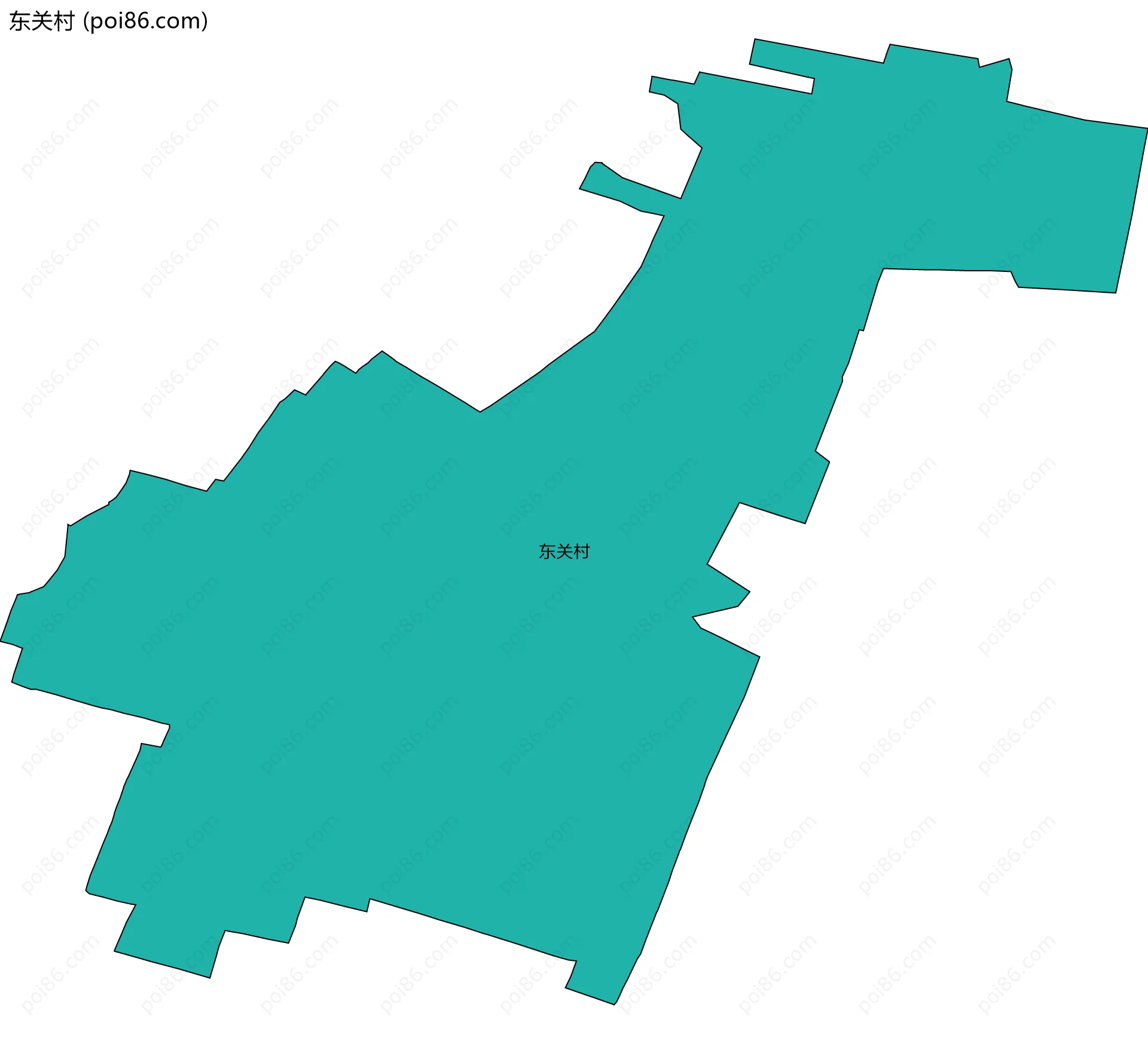 东关村边界地图