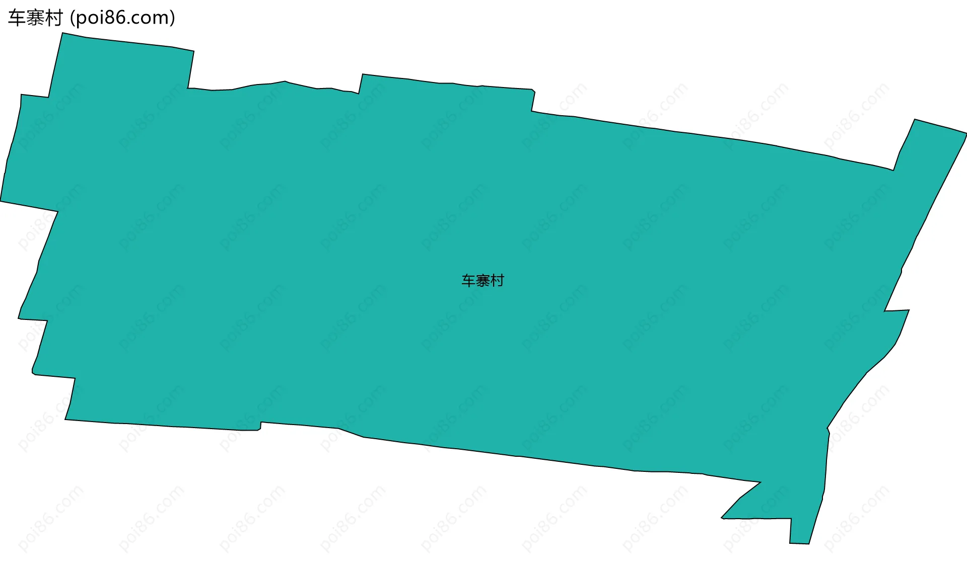车寨村边界地图