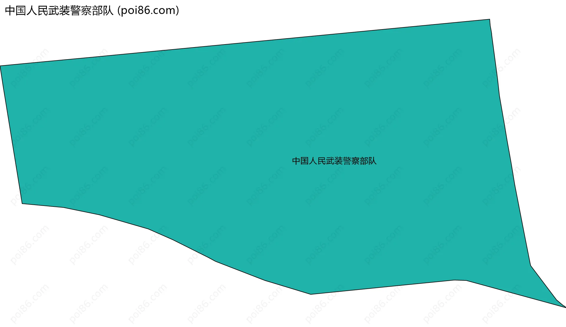 中国人民武装警察部队边界地图