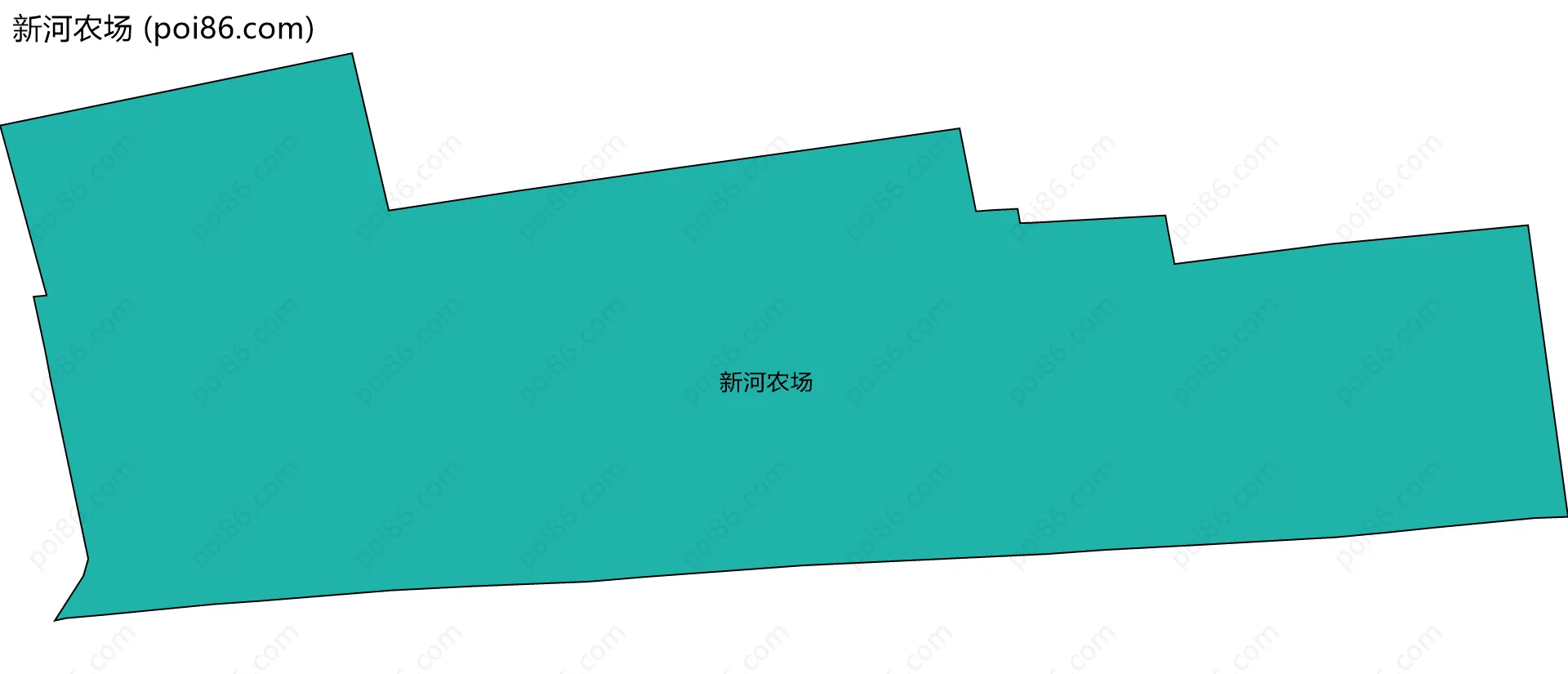 新河农场边界地图